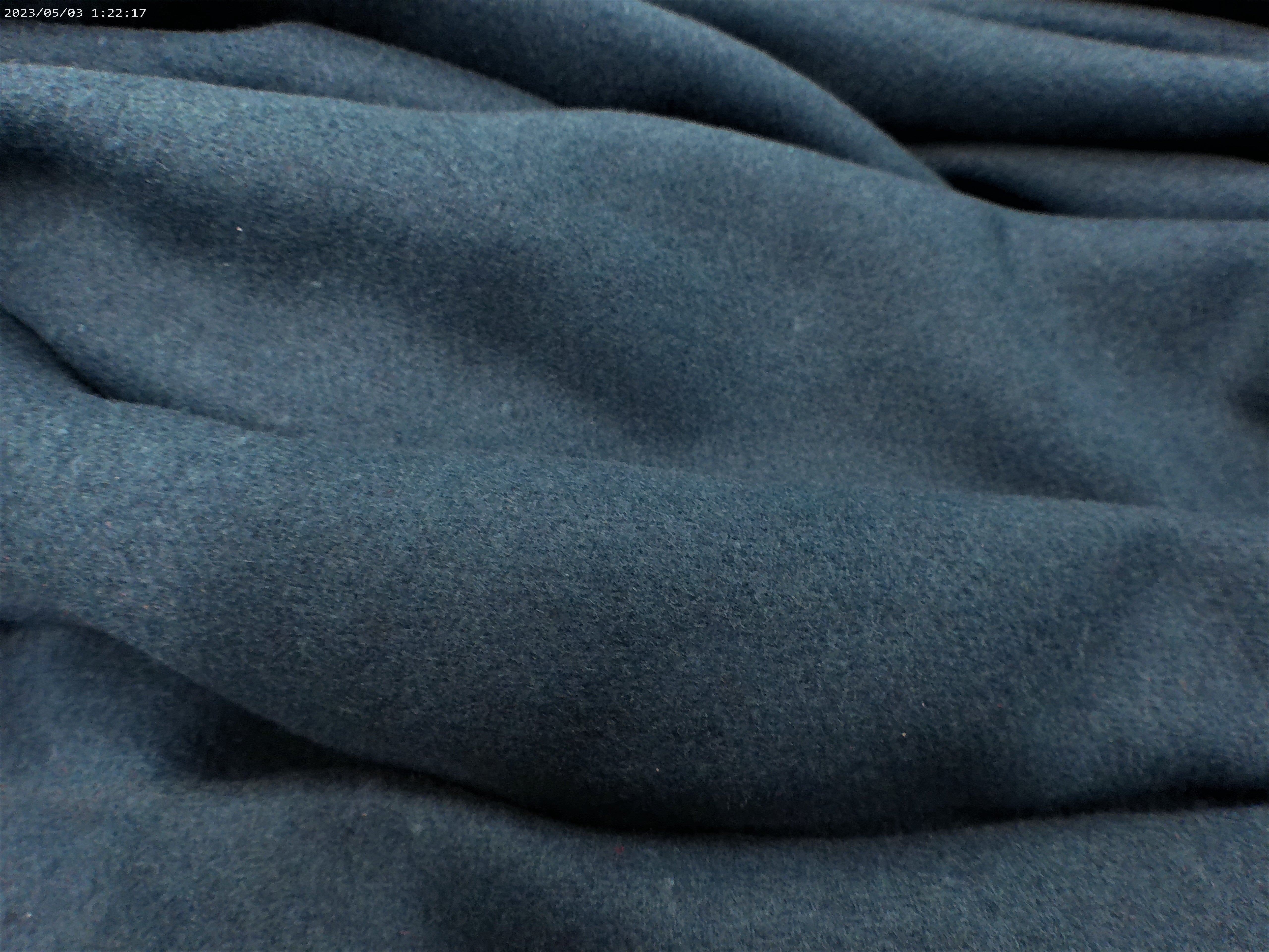 Dark Blue Plain Wool Coating