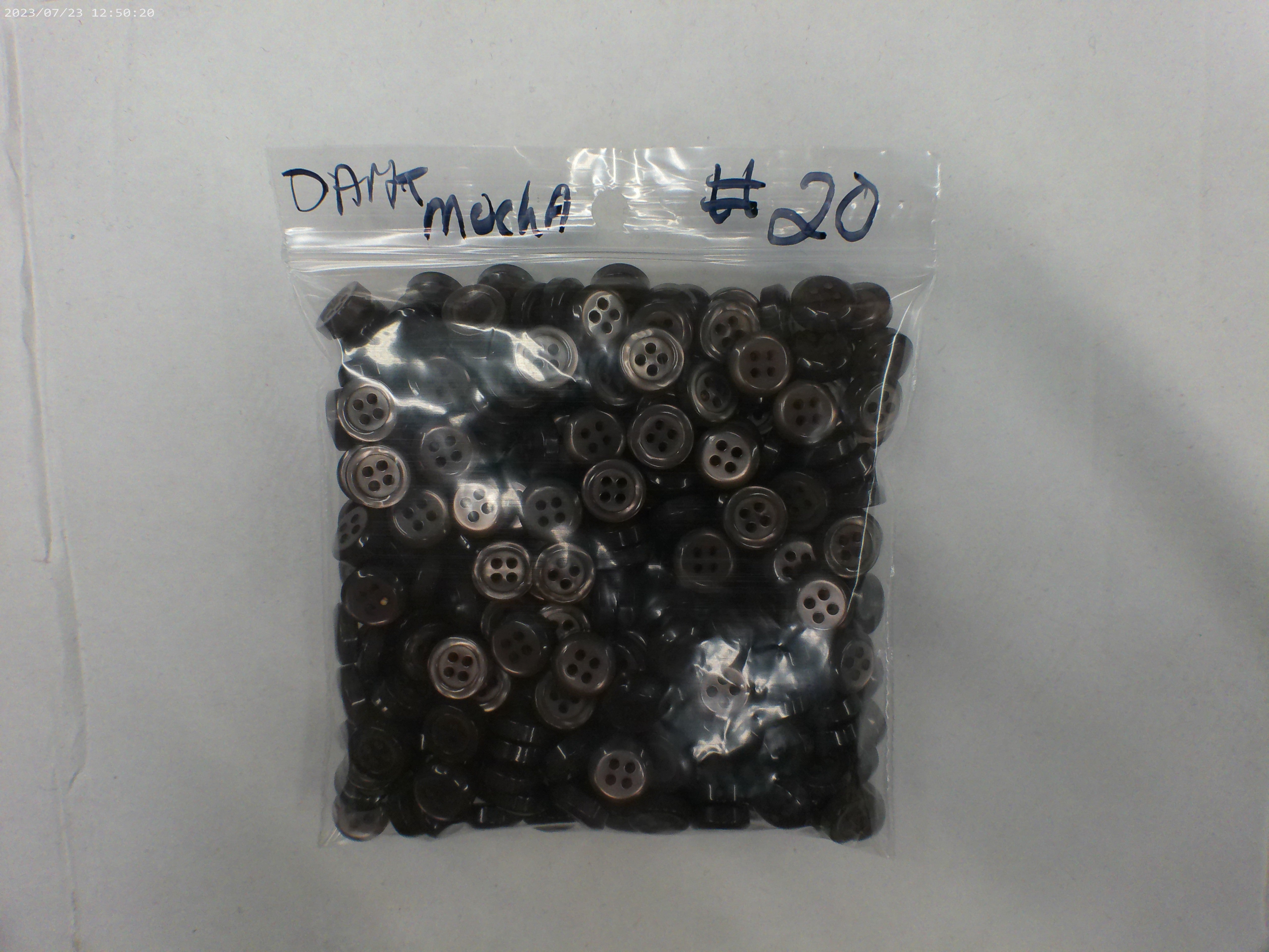 Dark Mocha Brown Button Bonanza Set