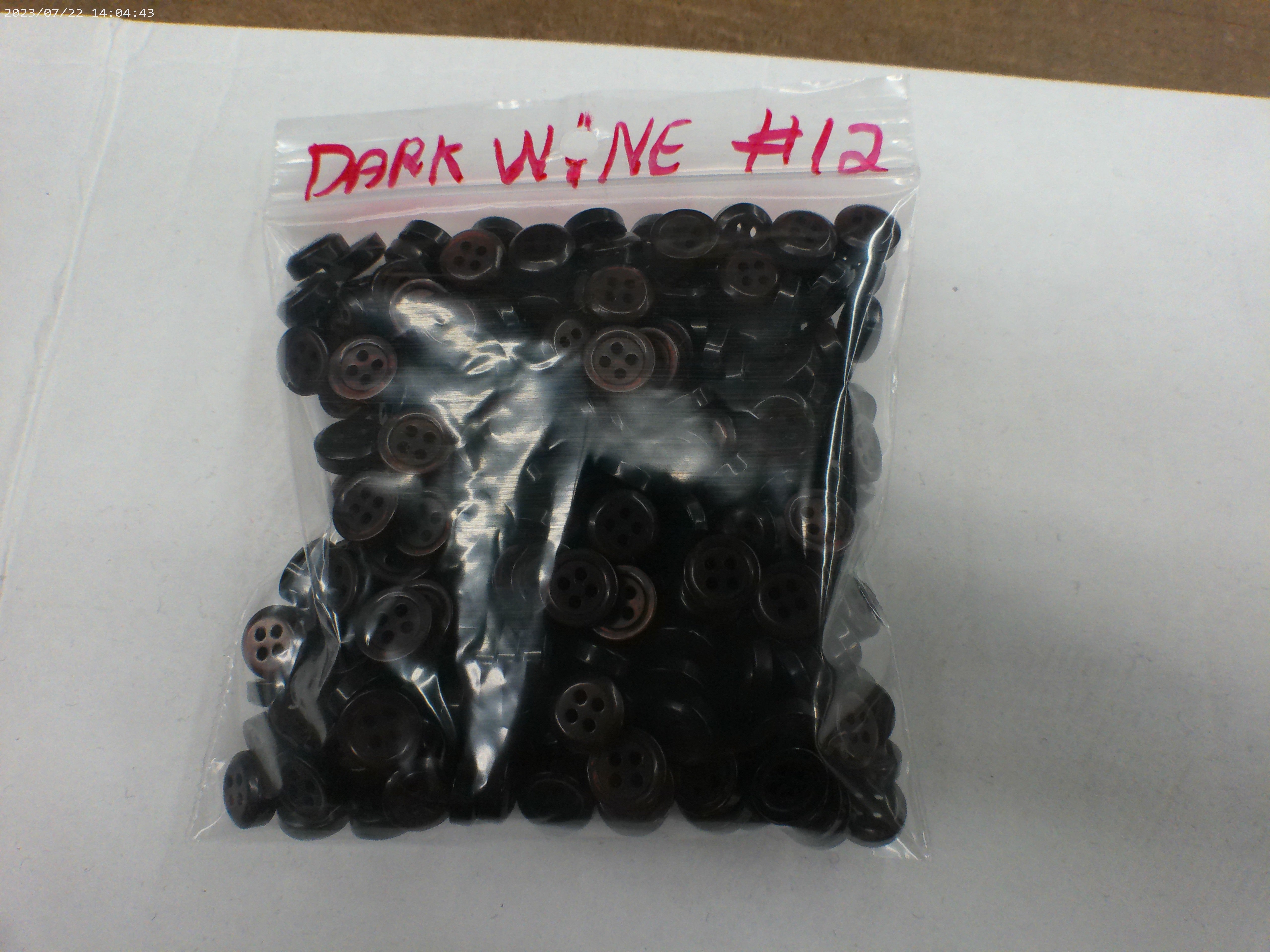 Dark Wine Red Button Bonanza Set