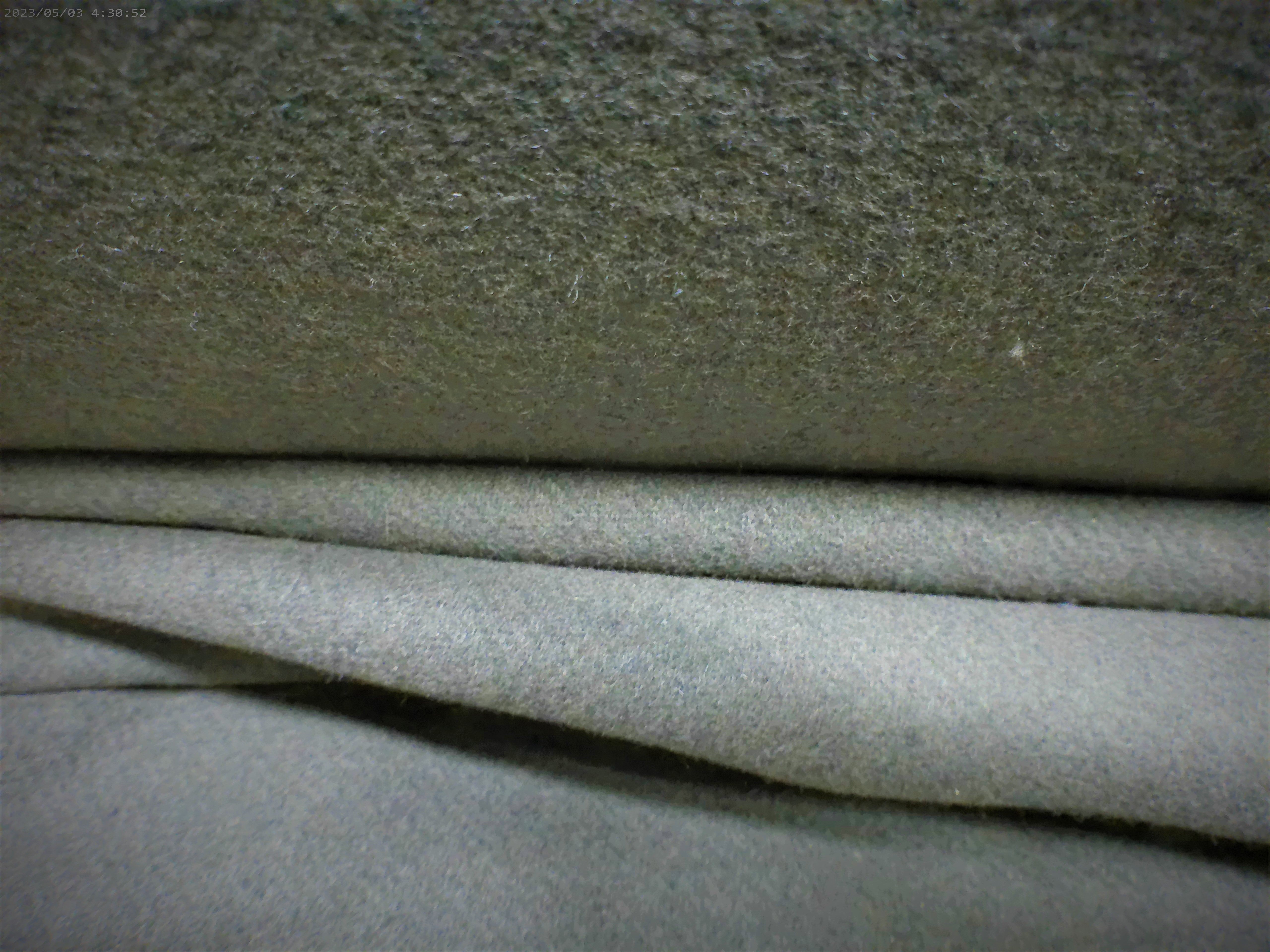 Green Plain Wool Coating