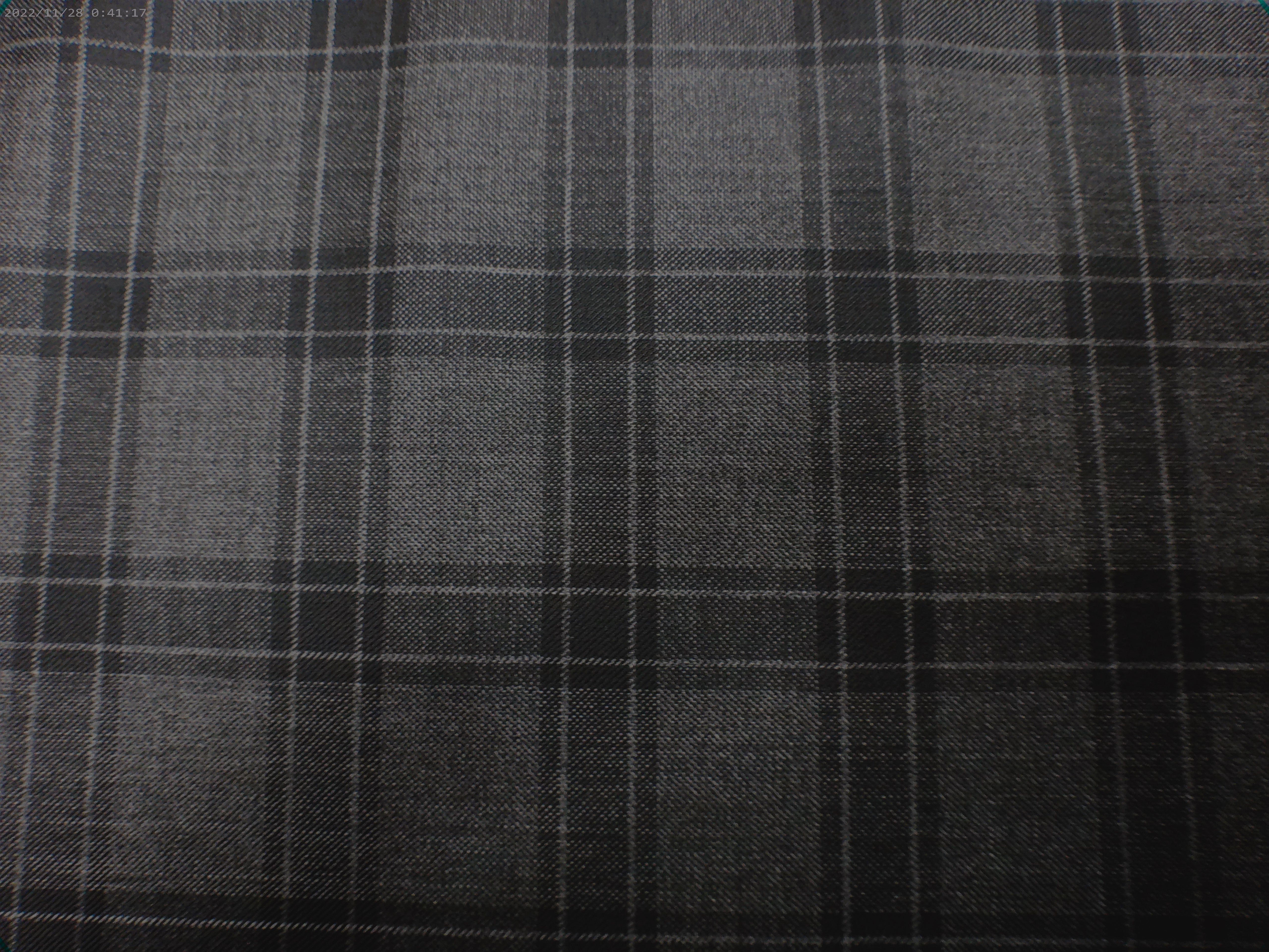 Grey Black Check Worsted Wool Suiting