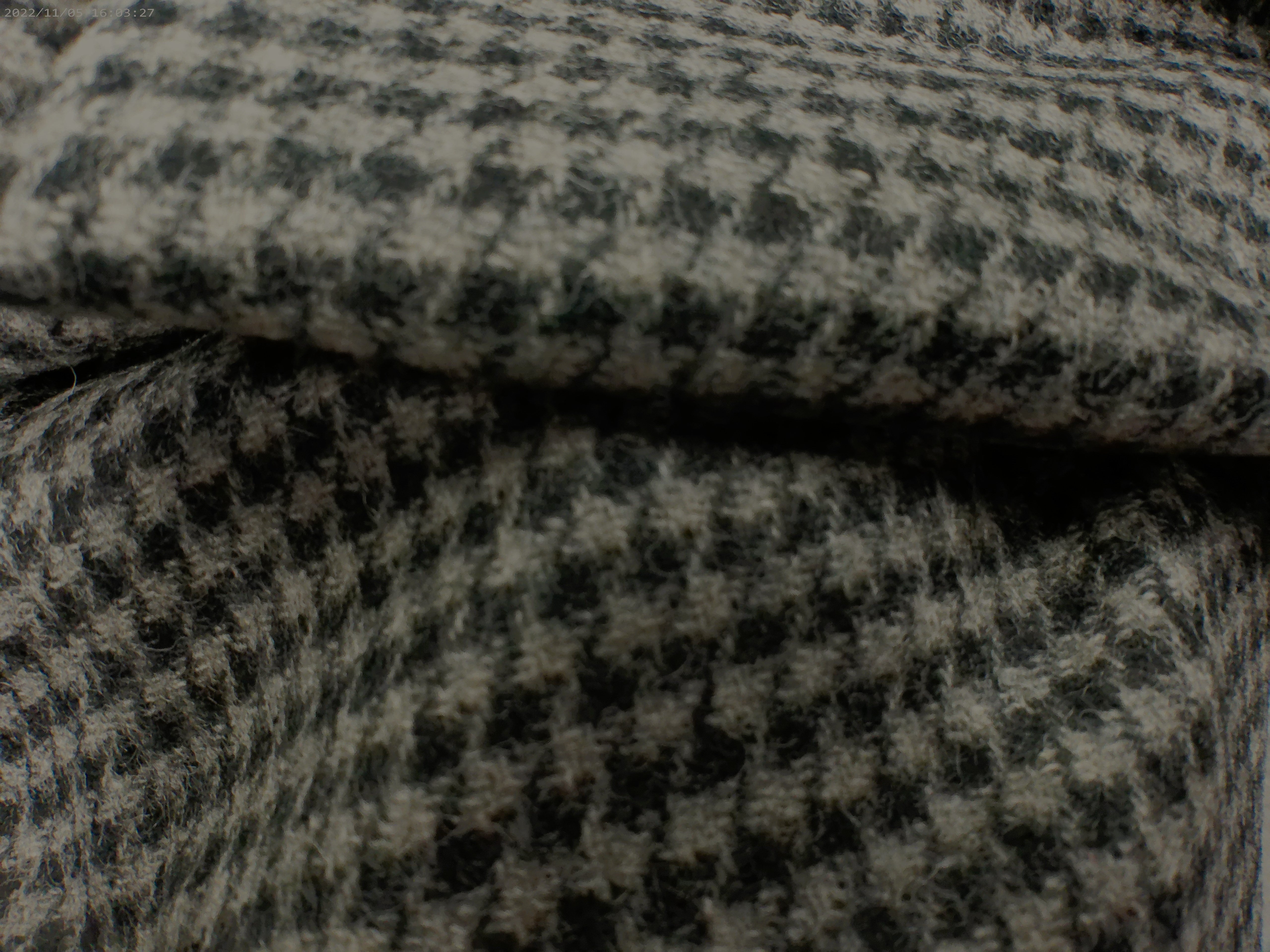 Grey Black Houndstooth Wool Blazer