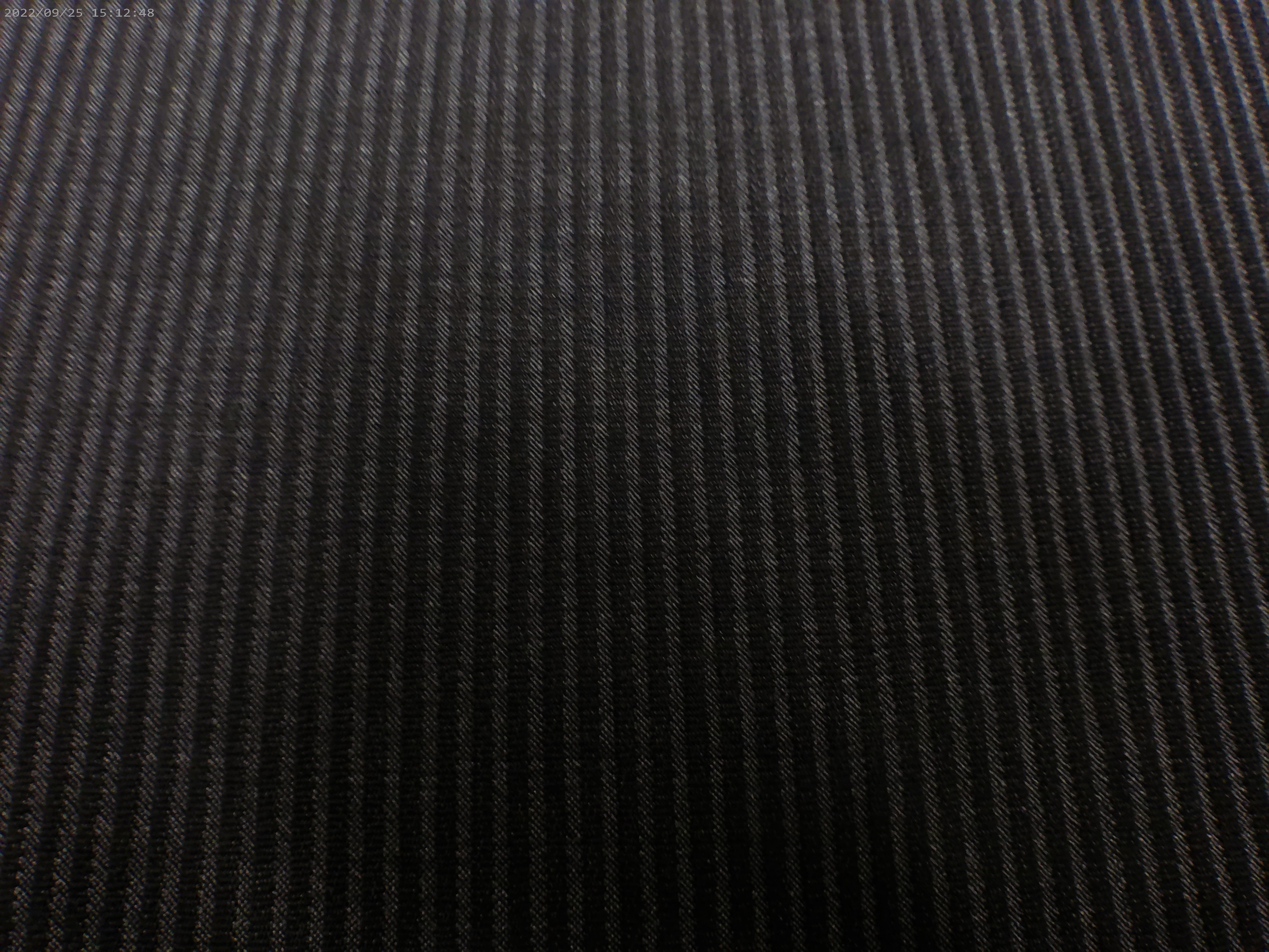 Grey Black Stripe Wool Suiting