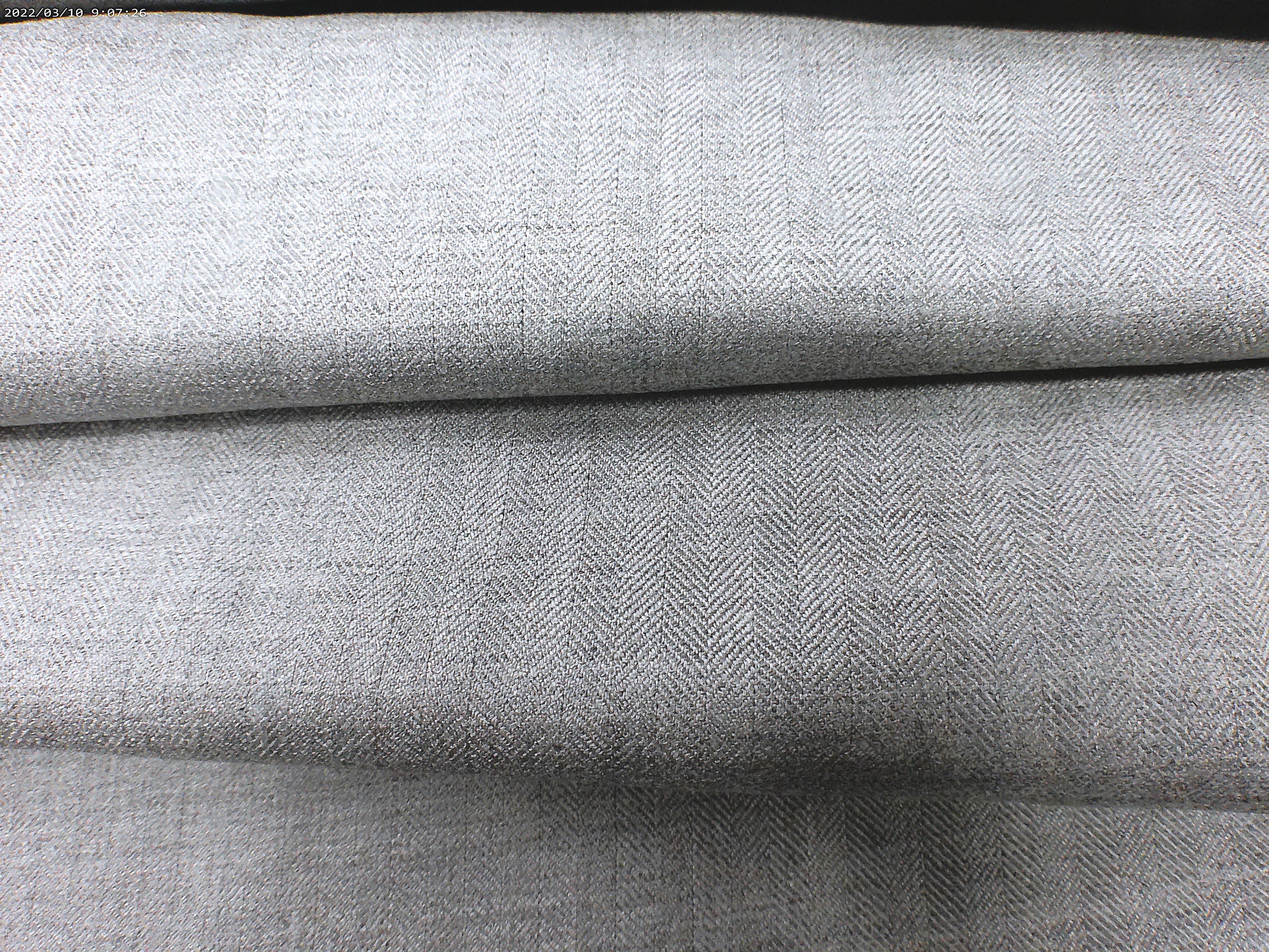 Grey Herringbone Cashmere Silk Blazer