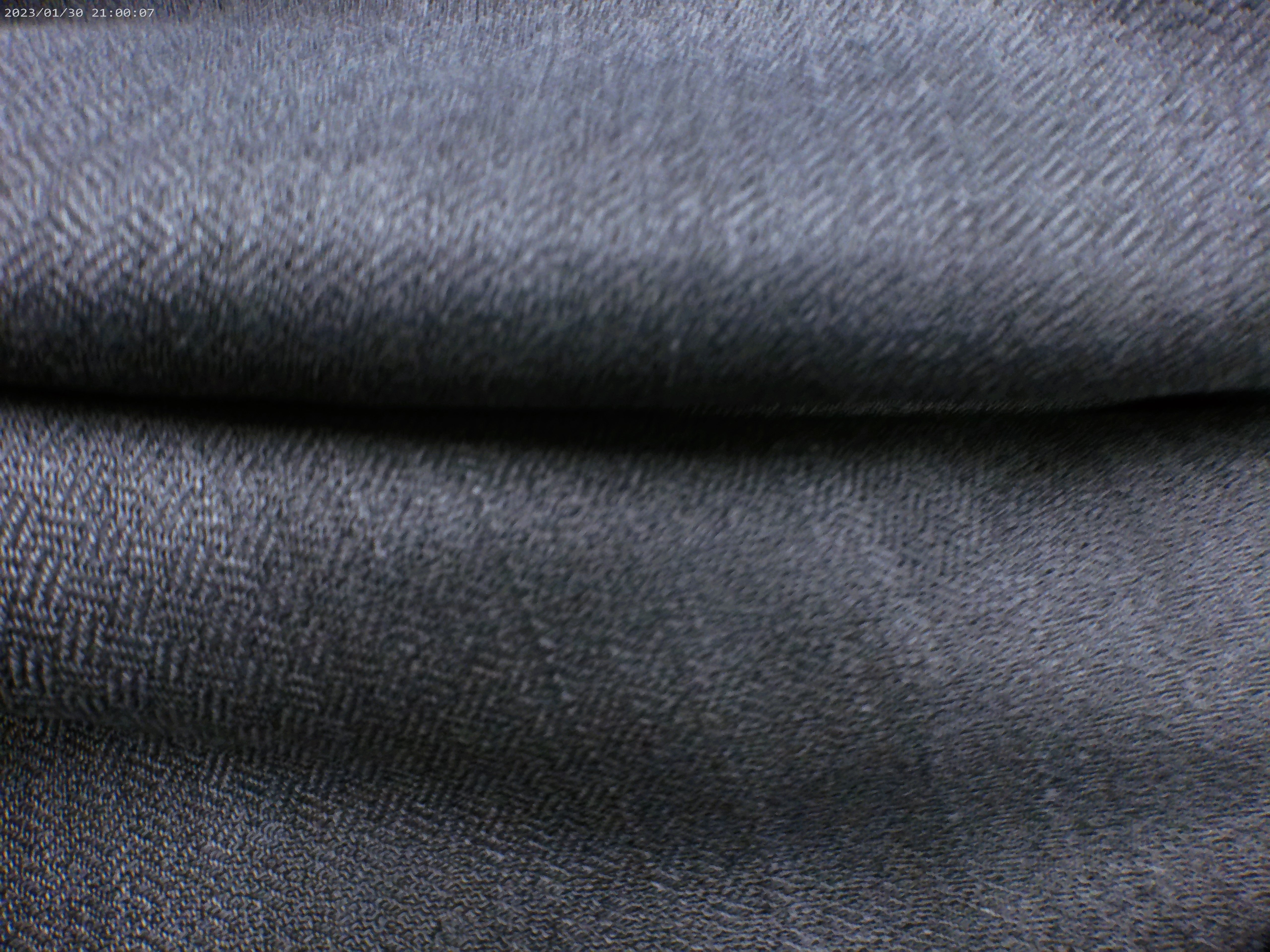 Grey Herringbone Wool Linen Silk Suiting