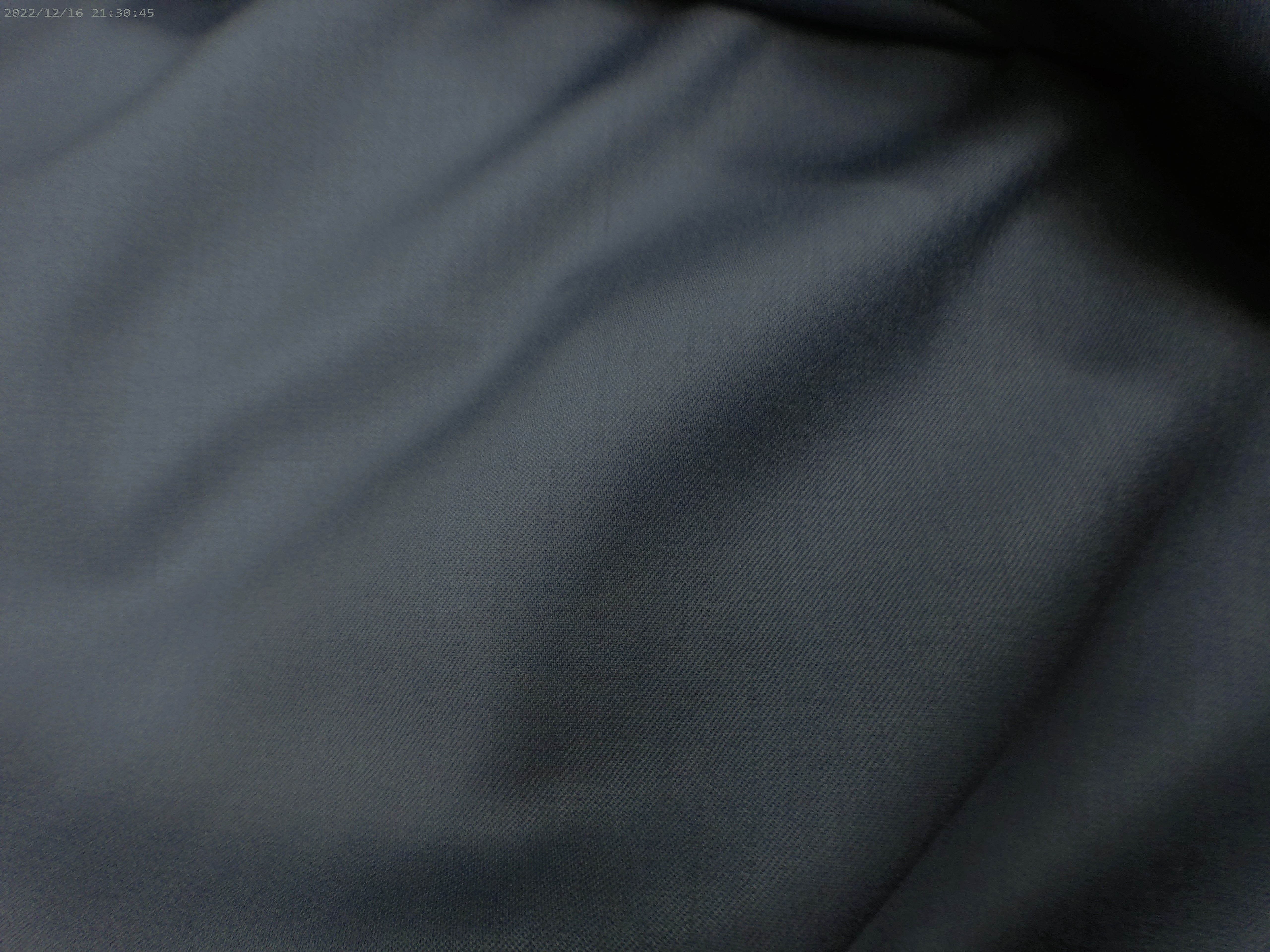 Grey Plain Worsted Wool Suiting