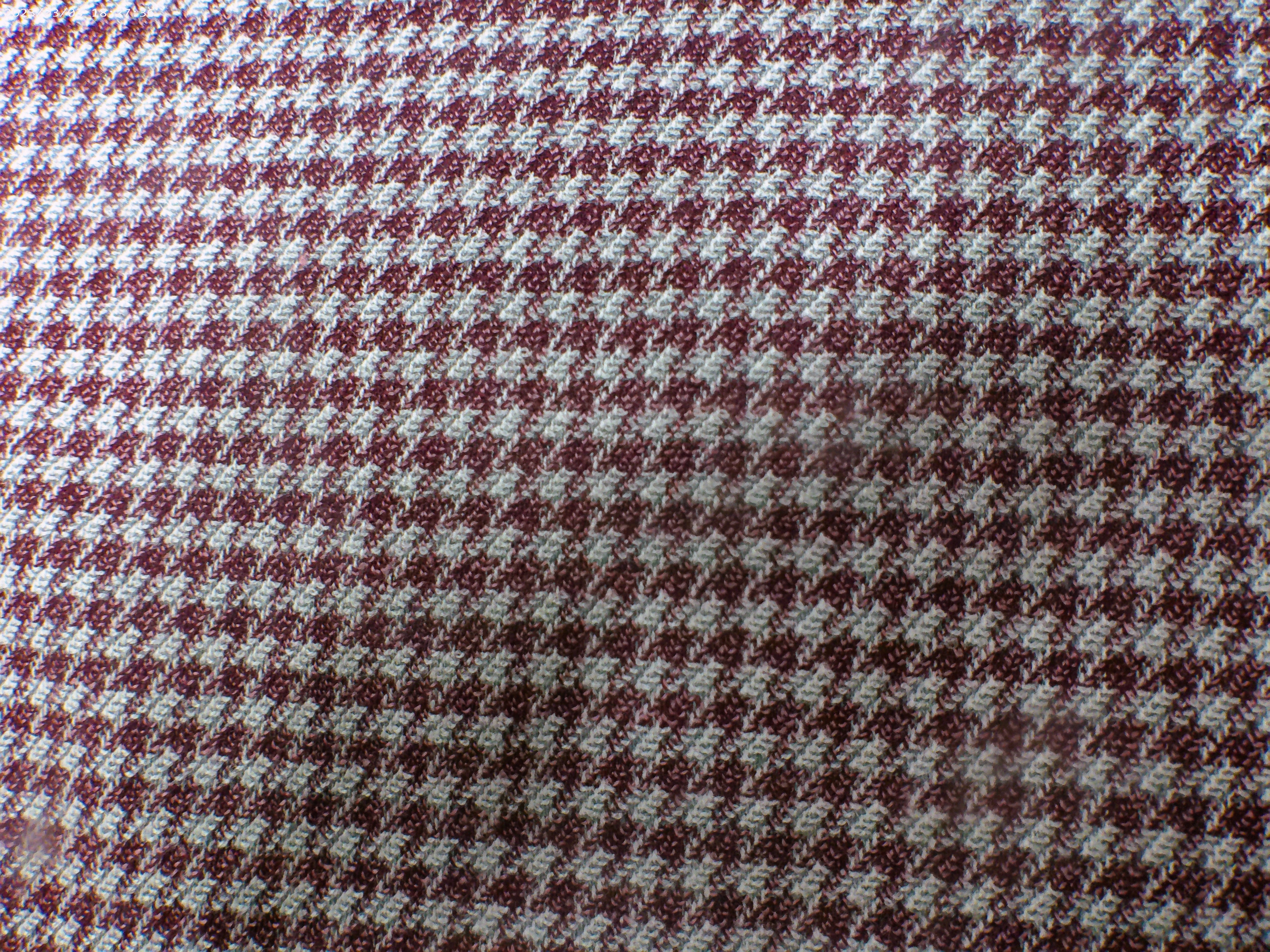 Grey Red Houndstooth Wool Blazer