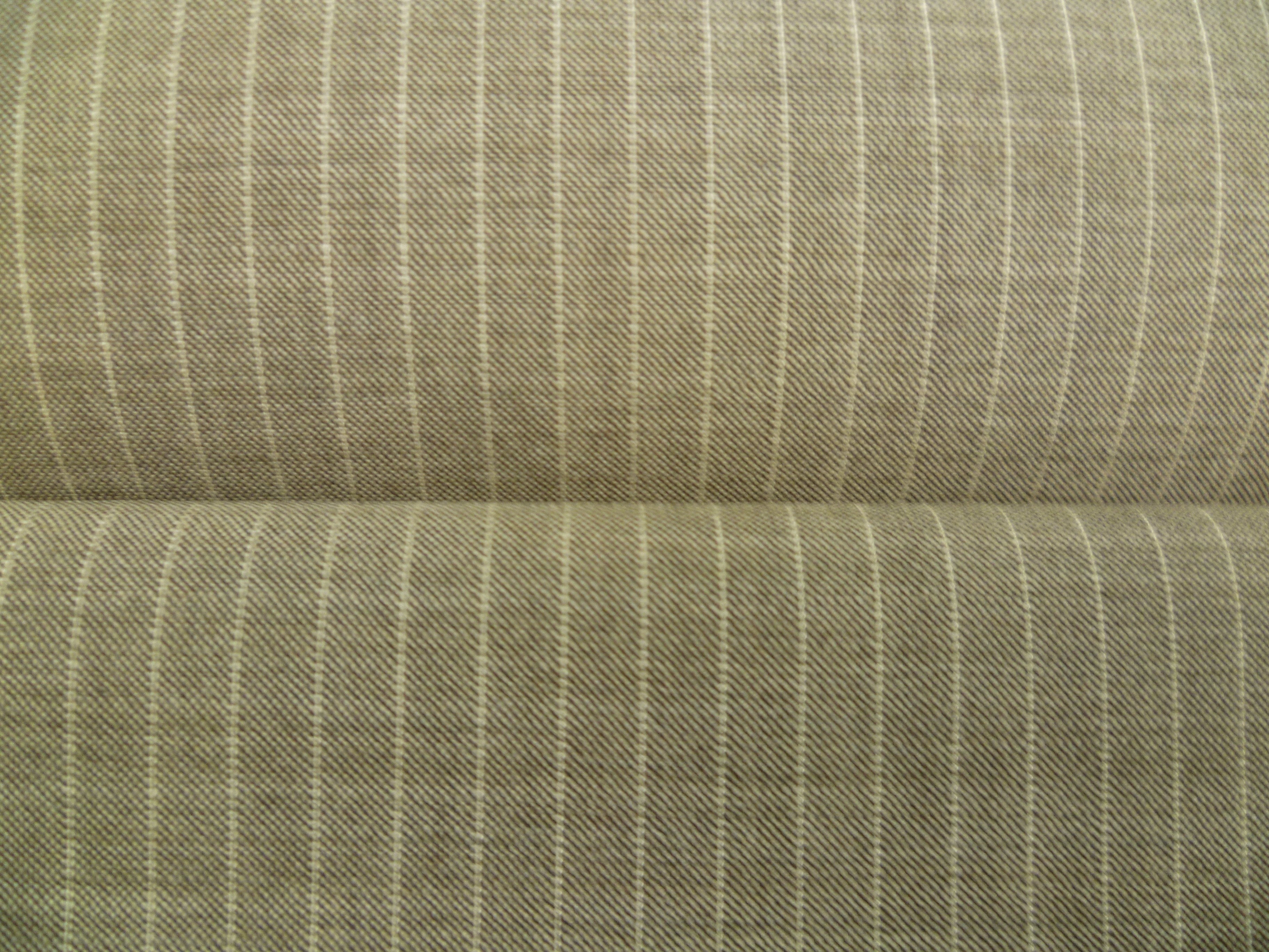 Grey Tonal Stripe Wool Suiting