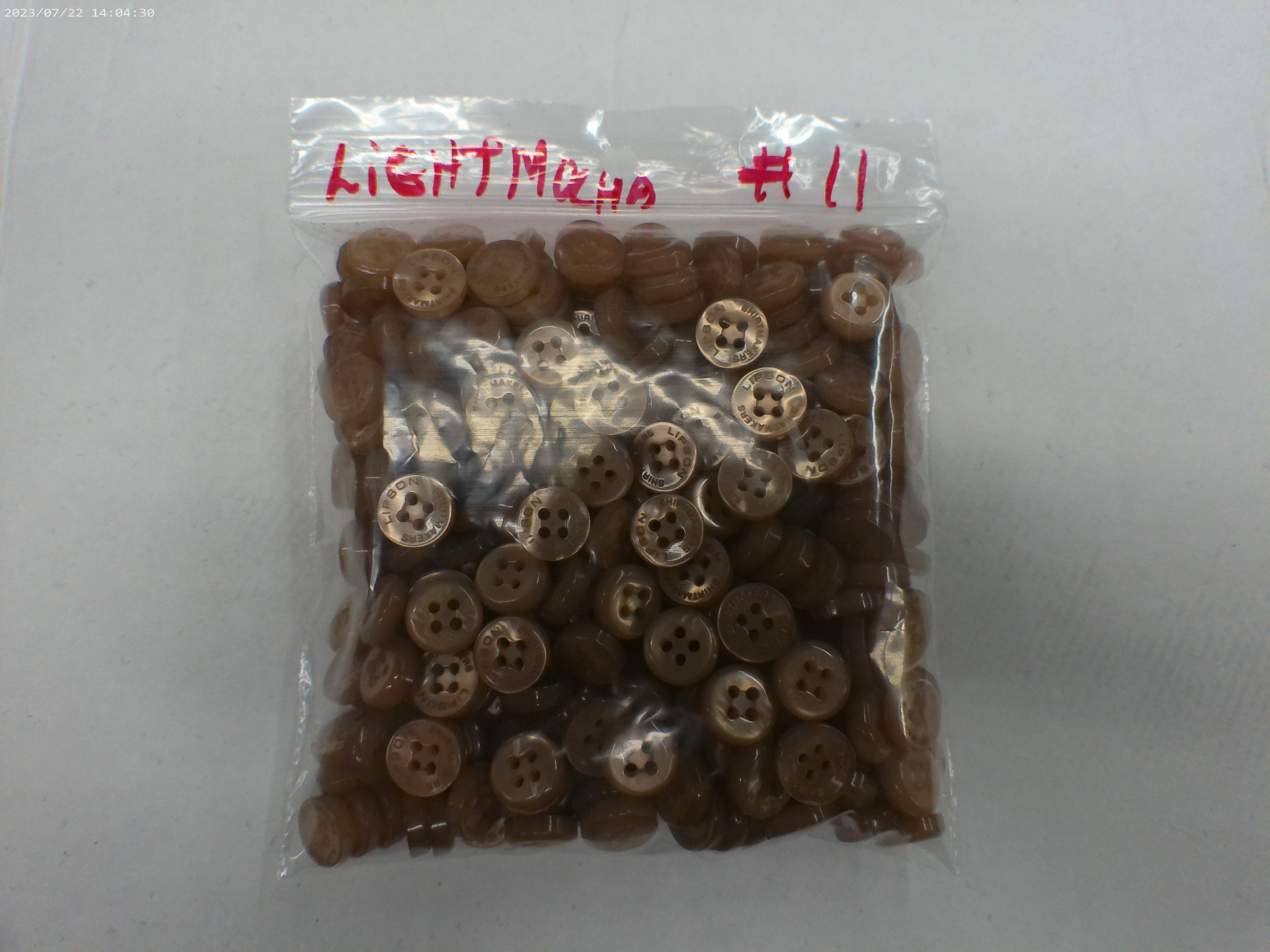 Light Mocha Brown Button Bonanza Set