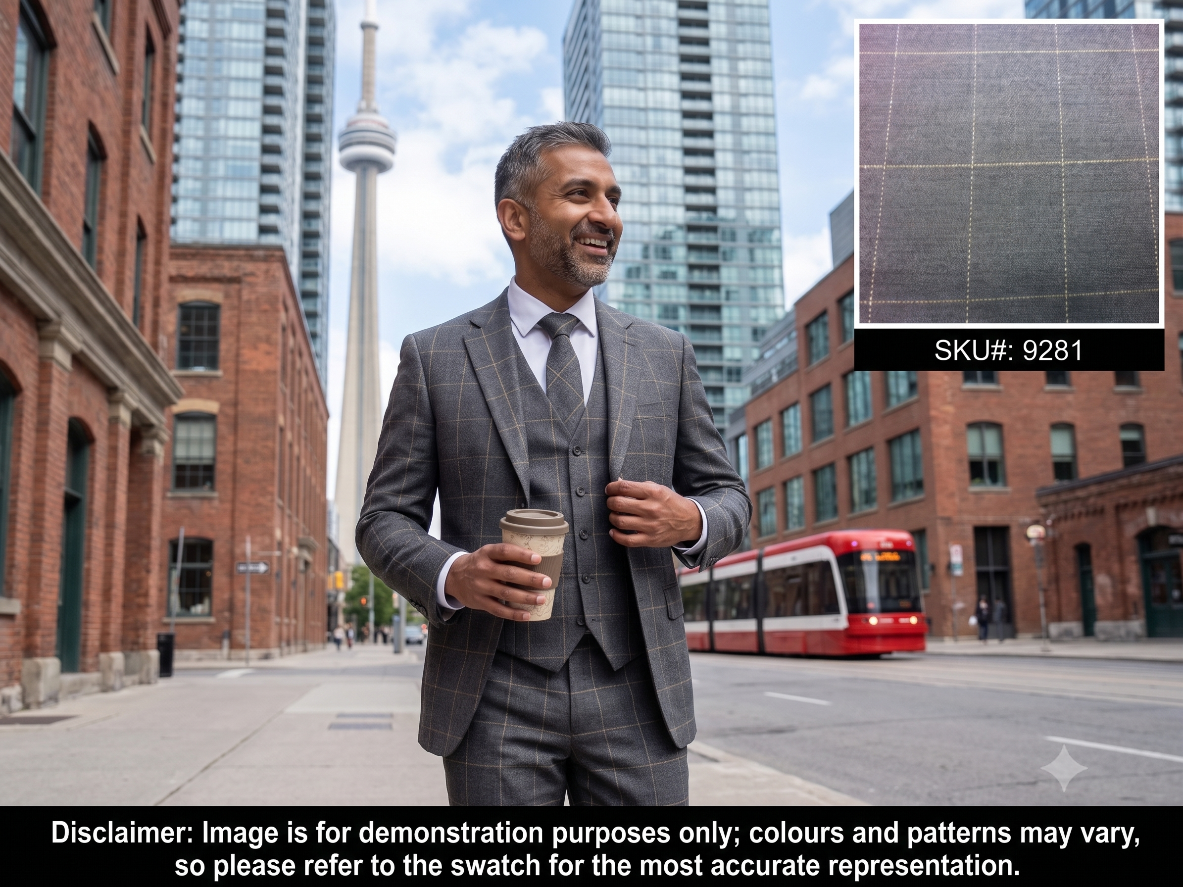 Man with Multicolour Check Wool Blazer Suiting