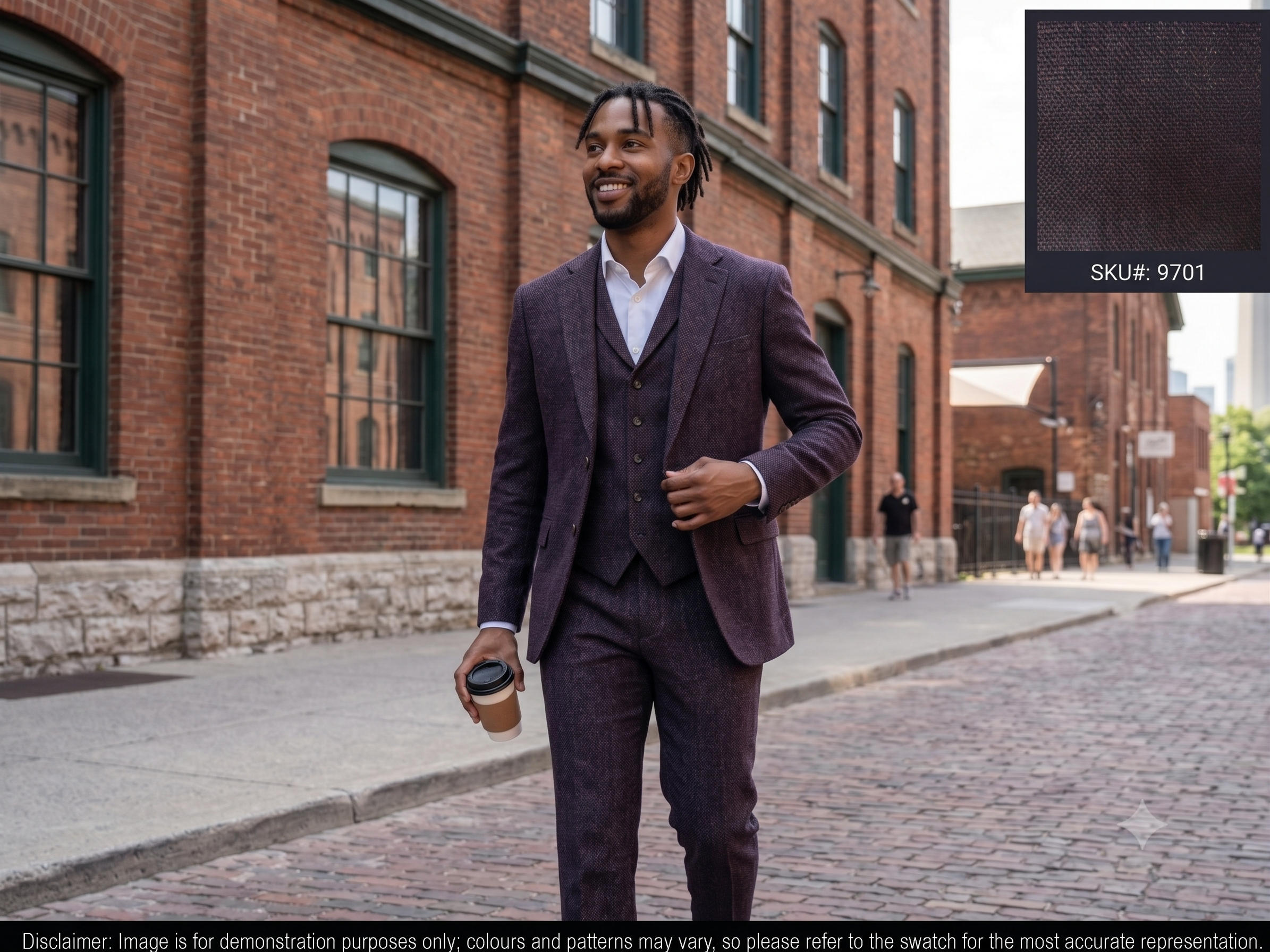 Man with Multicolour_Plain_Worsted_Wool_Blazer_Suiting