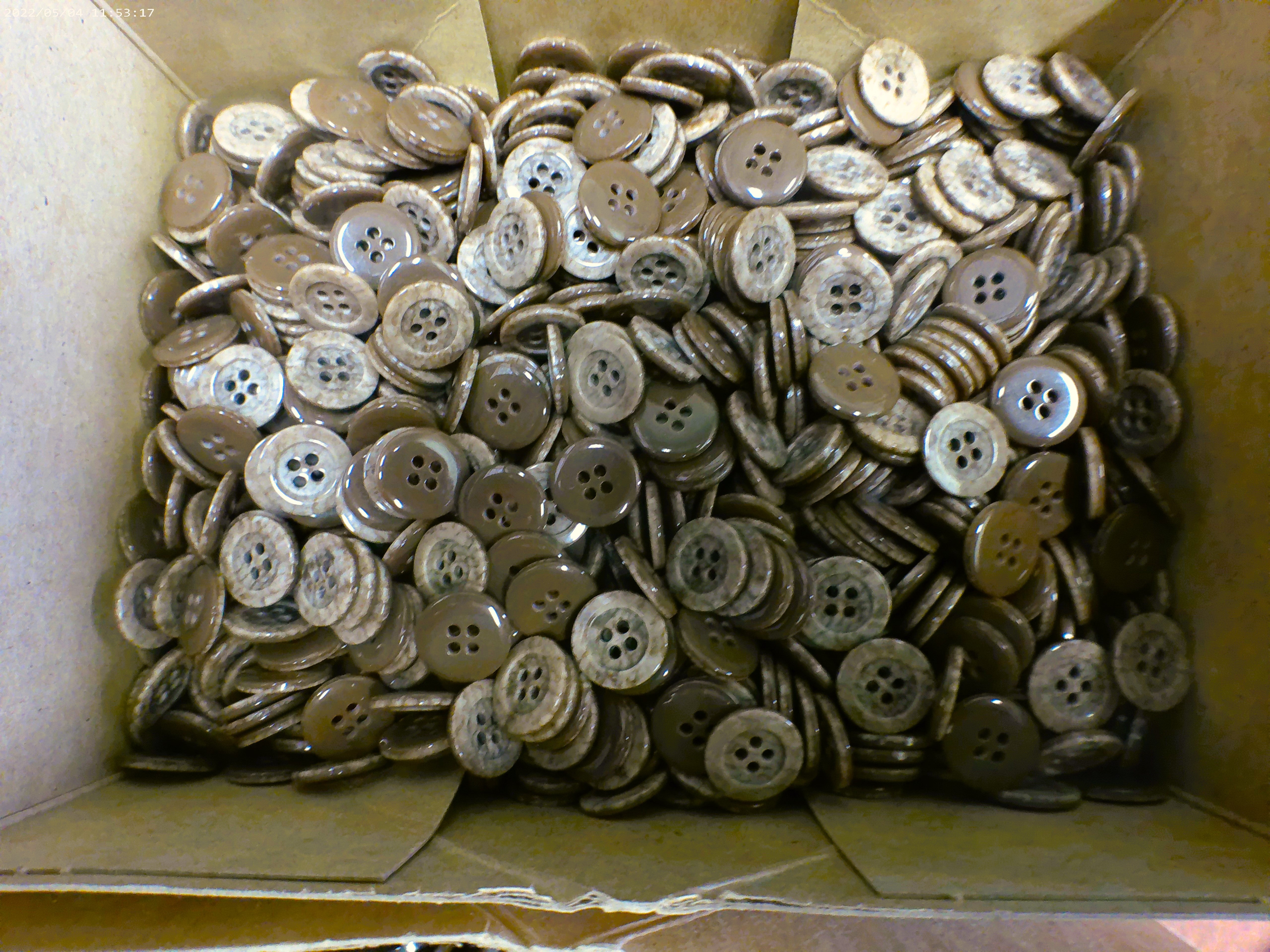 Mocha Brown Shirting Buttons – 14 Piece Set