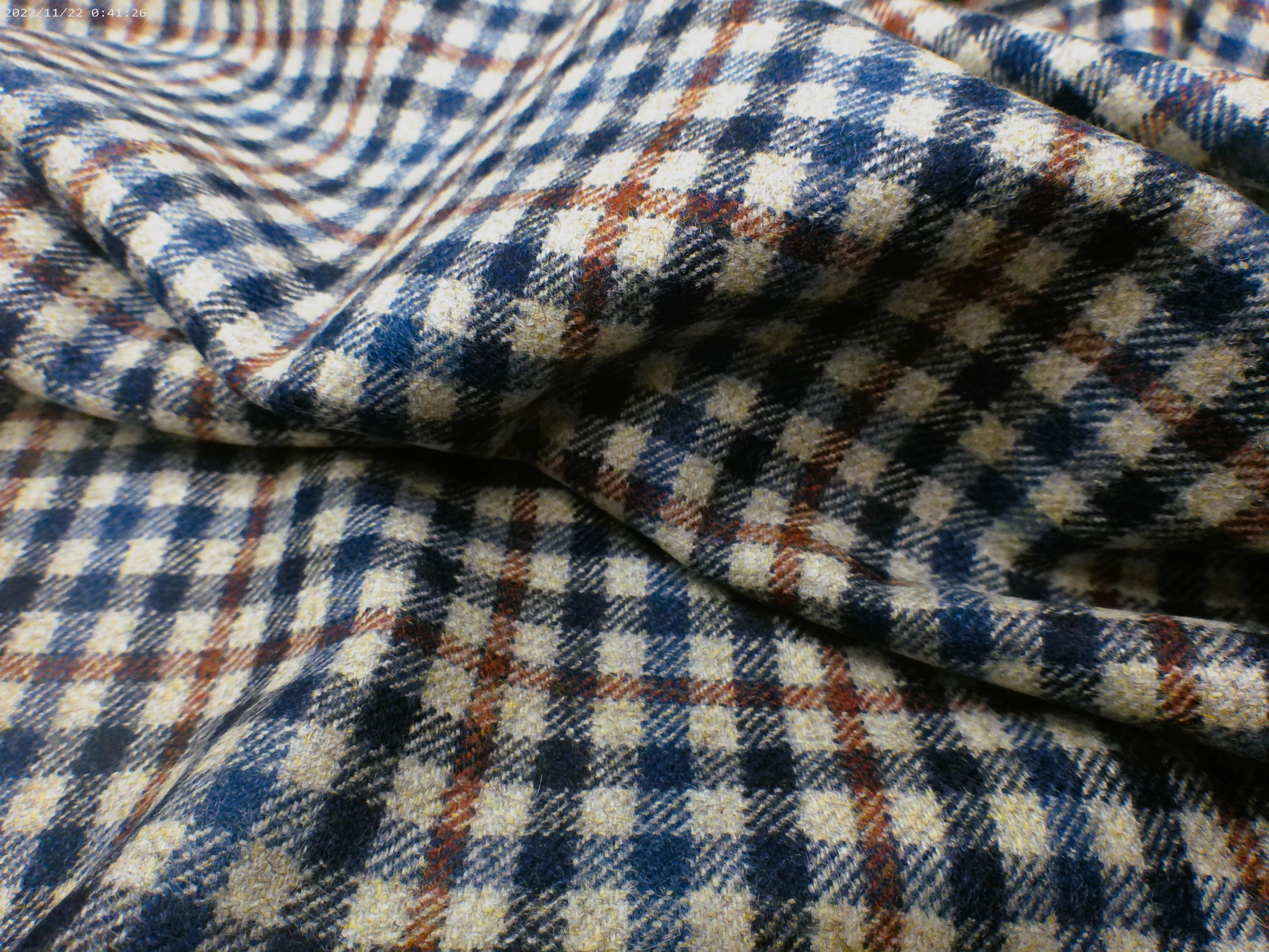 Multicolour Check Cashmere Silk Blazer