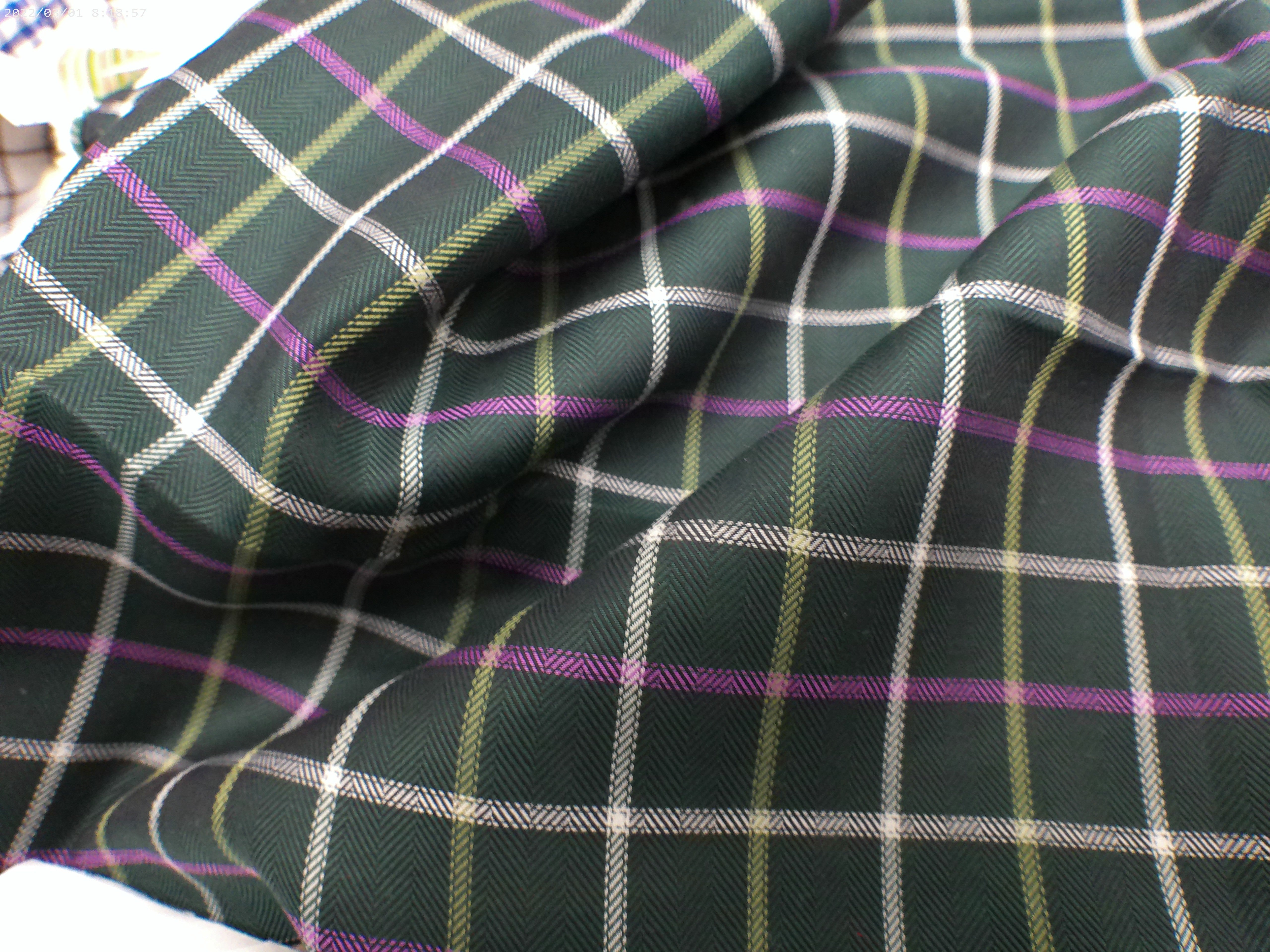 Multicolour Check Egyptian Cotton Shirting