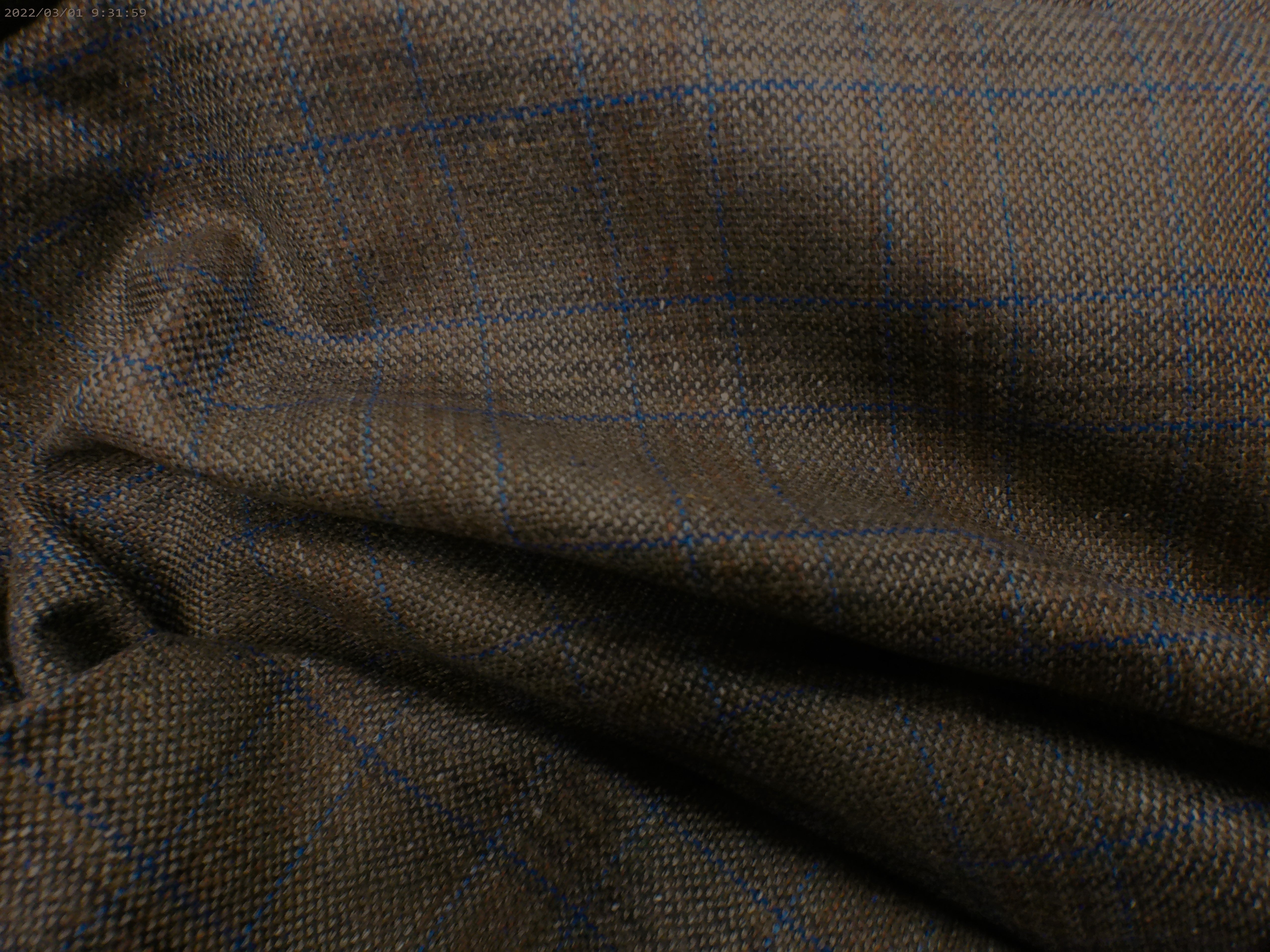 Multicolour Check Silk Linen Blazer Suiting