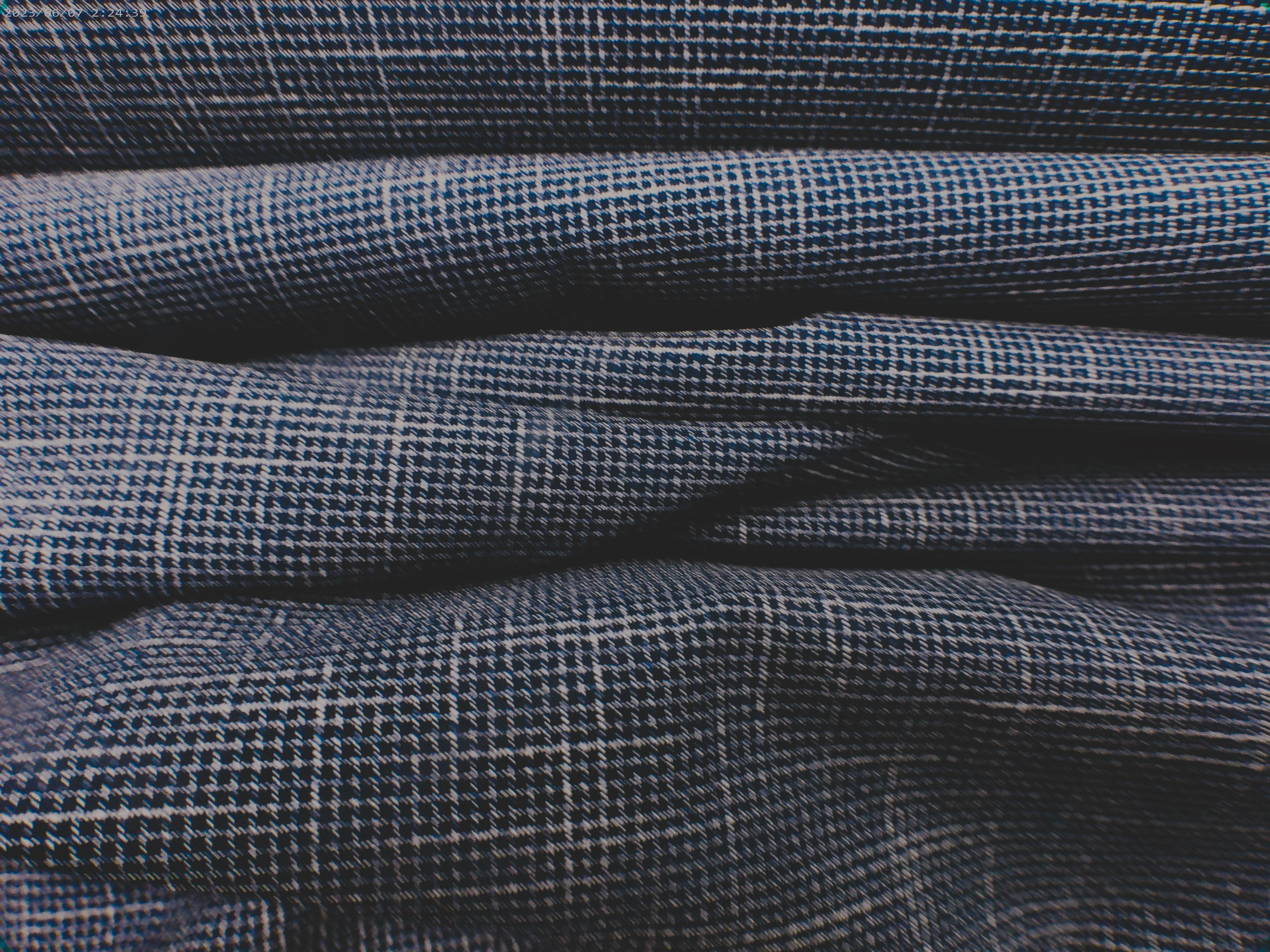 Multicolour Check Silk Linen Shirting