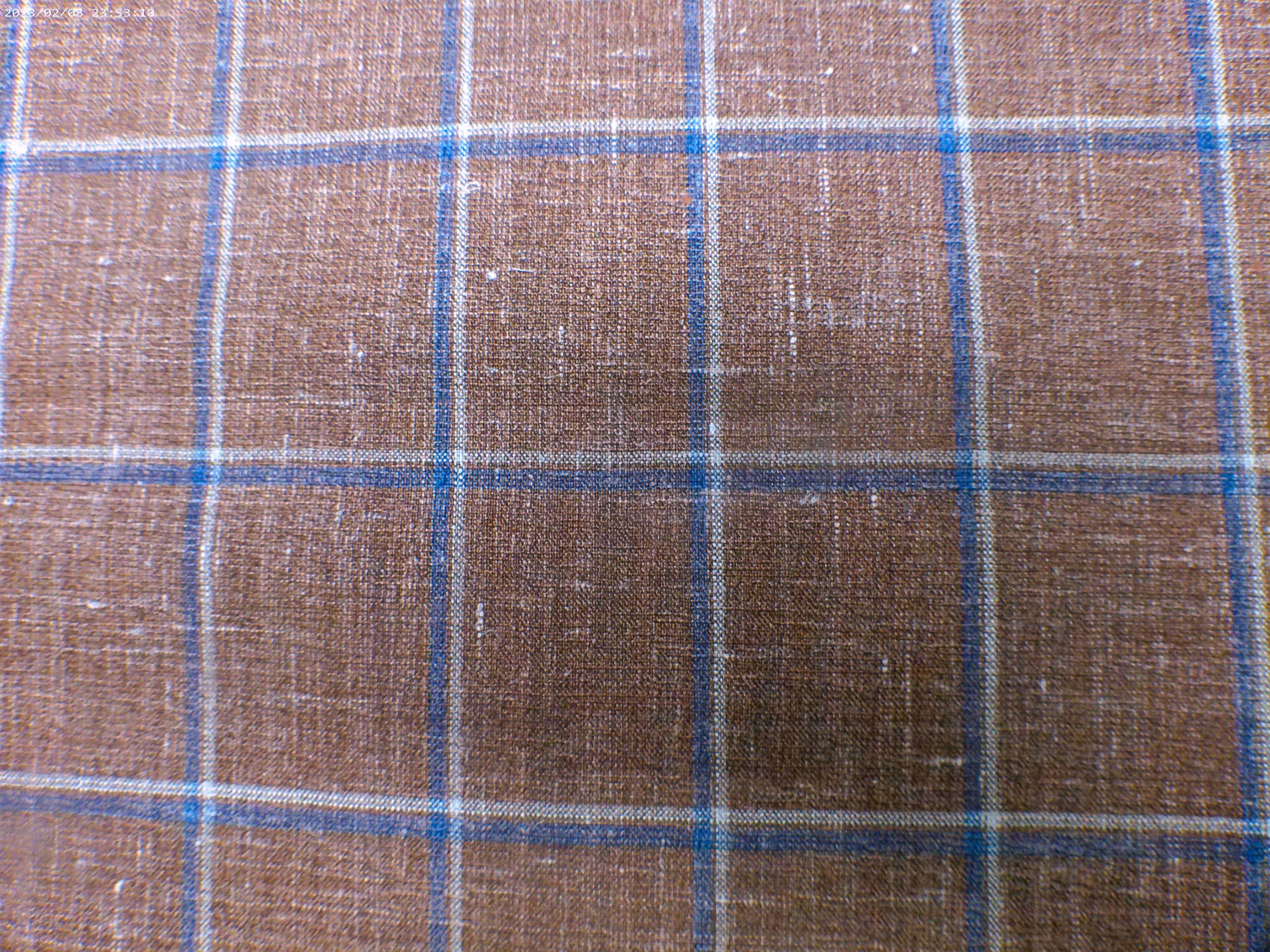 Multicolour Check Silk Linen Wool Blazer Suiting
