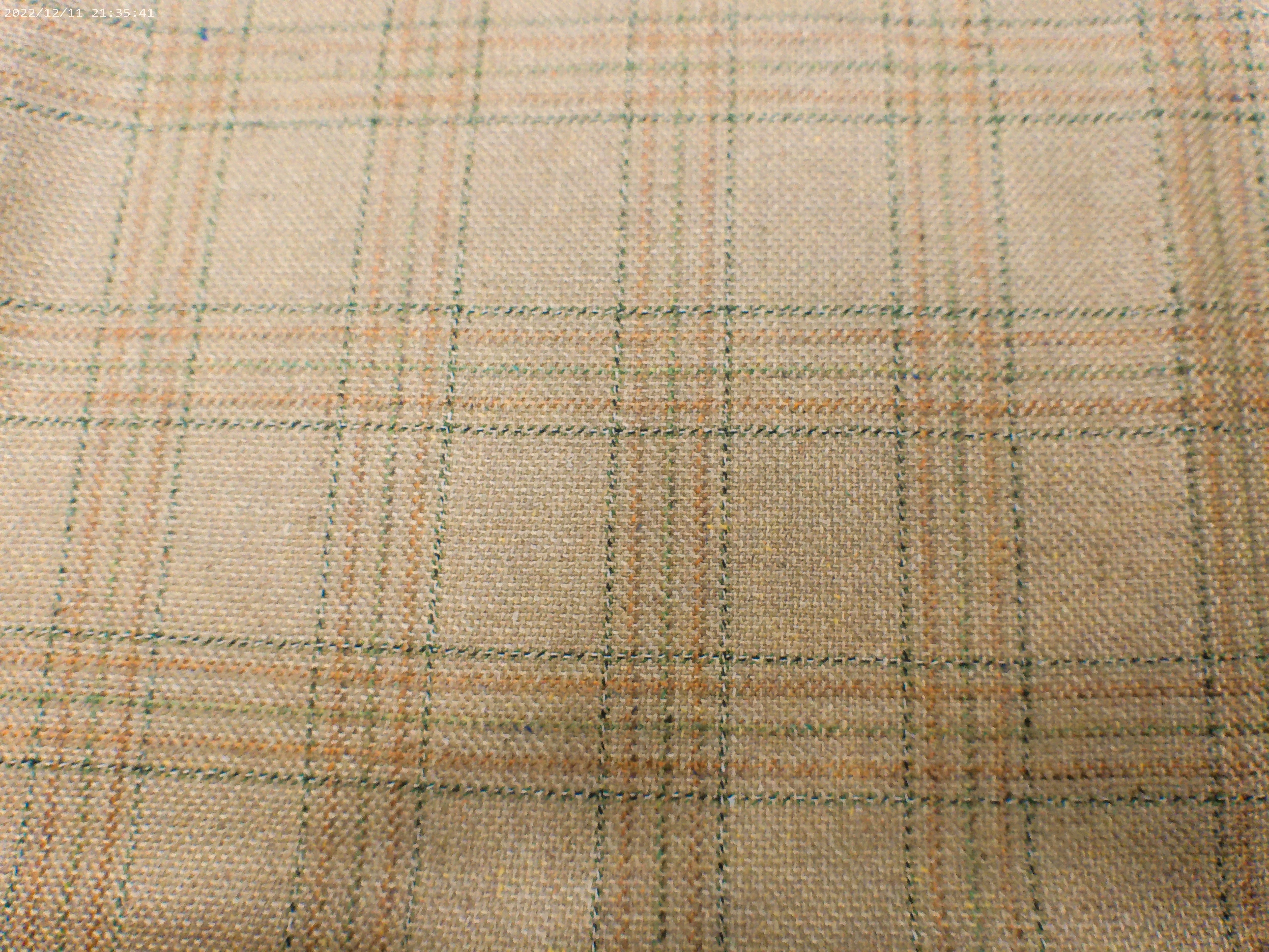 Multicolour Check Silk Linen Wool Suiting