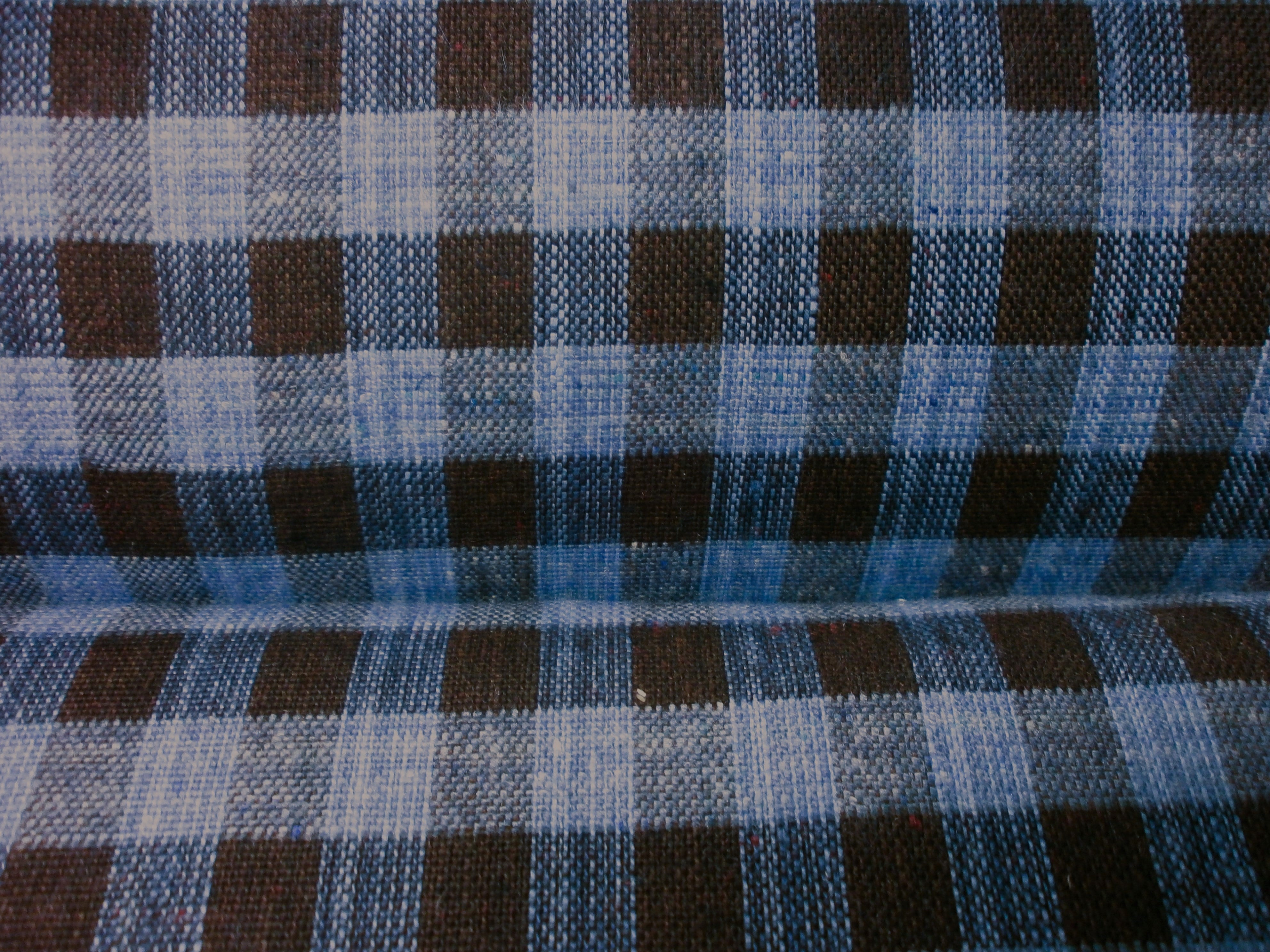 Multicolour Check Silk Wool Blazer Suiting
