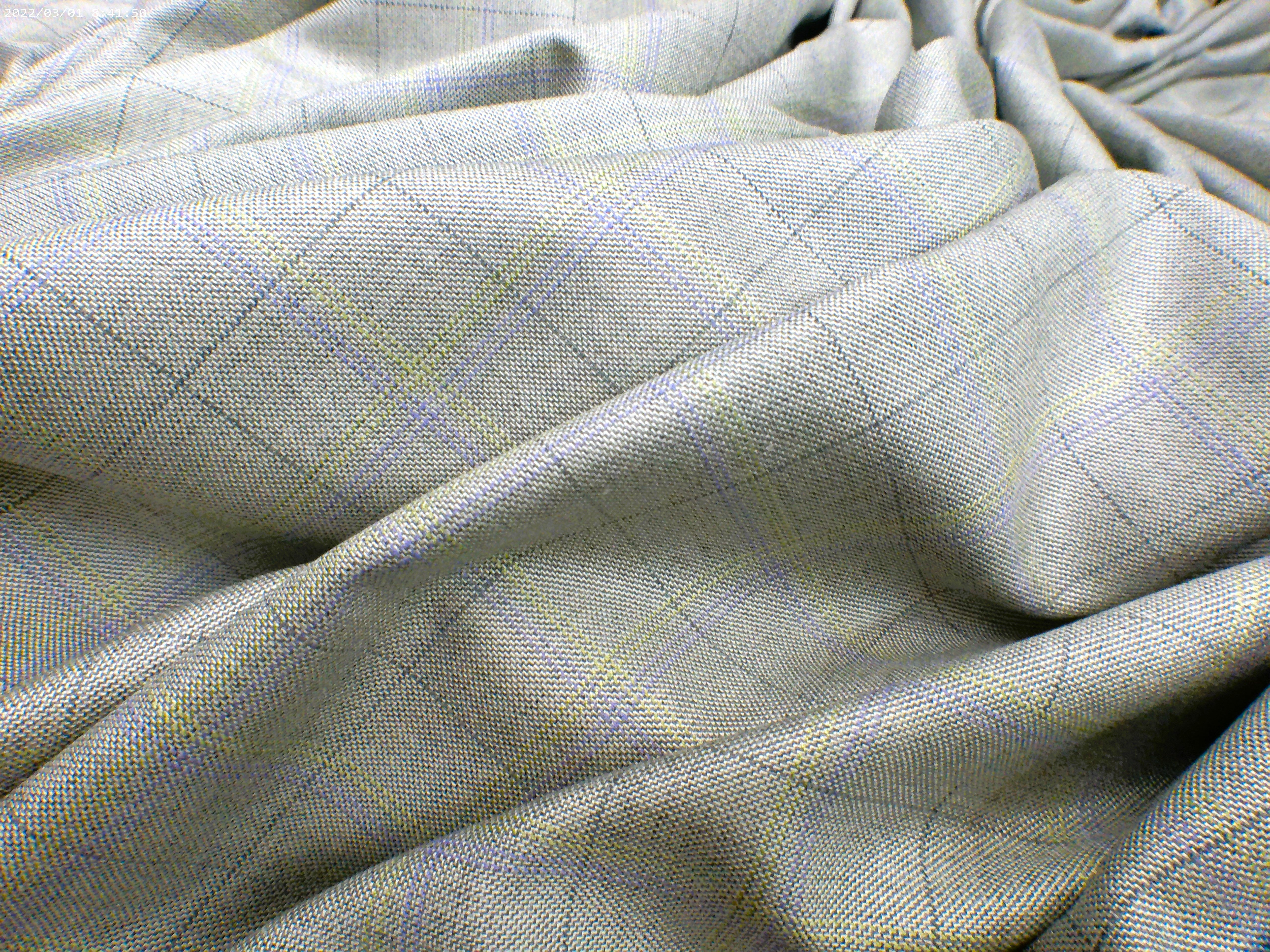 Multicolour Check Silk Wool Blazers Dressses