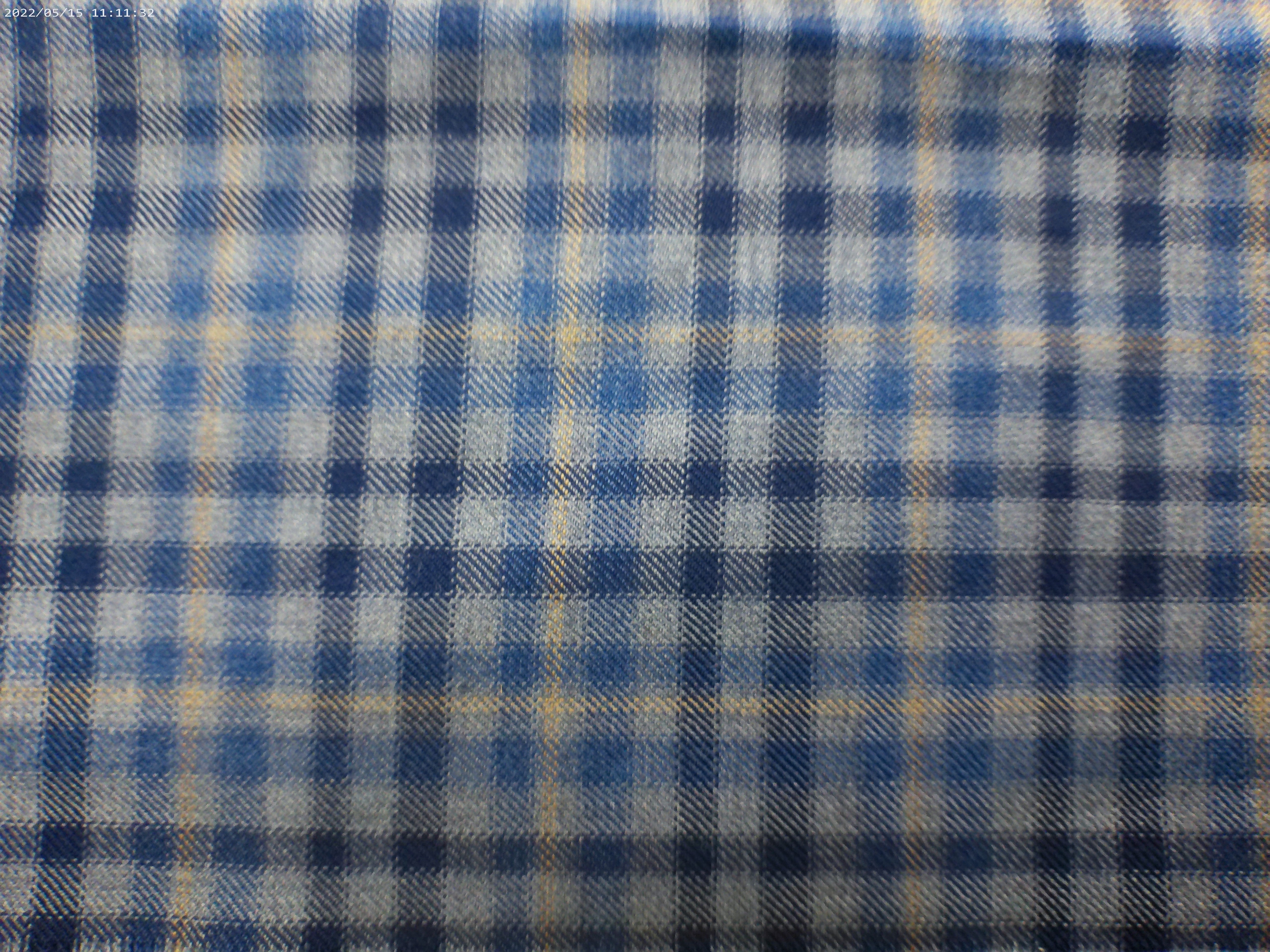 Multicolour Check Wool Cashmere Blazer Suiting