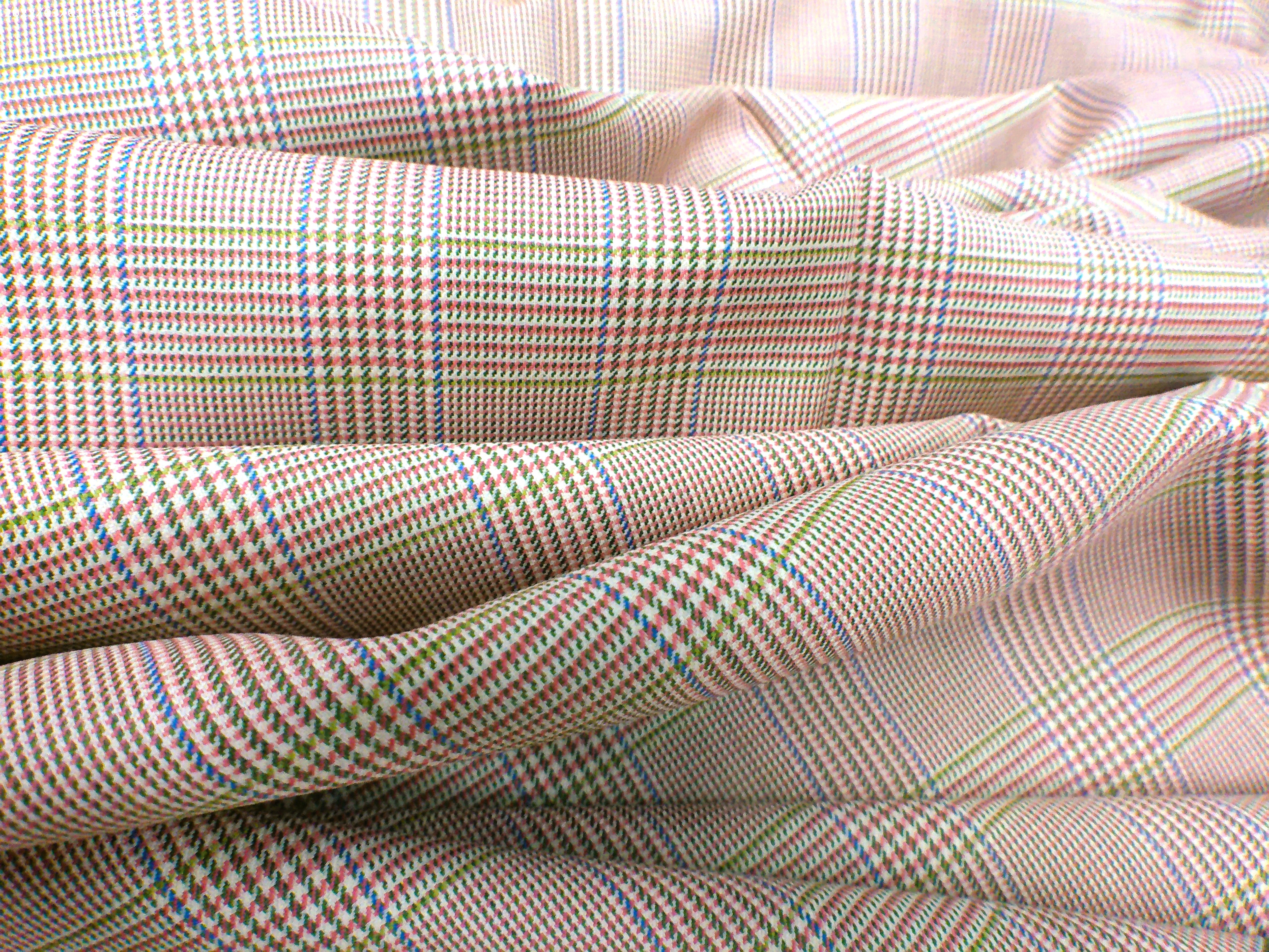 Multicolour Check Wool Silk Blazer