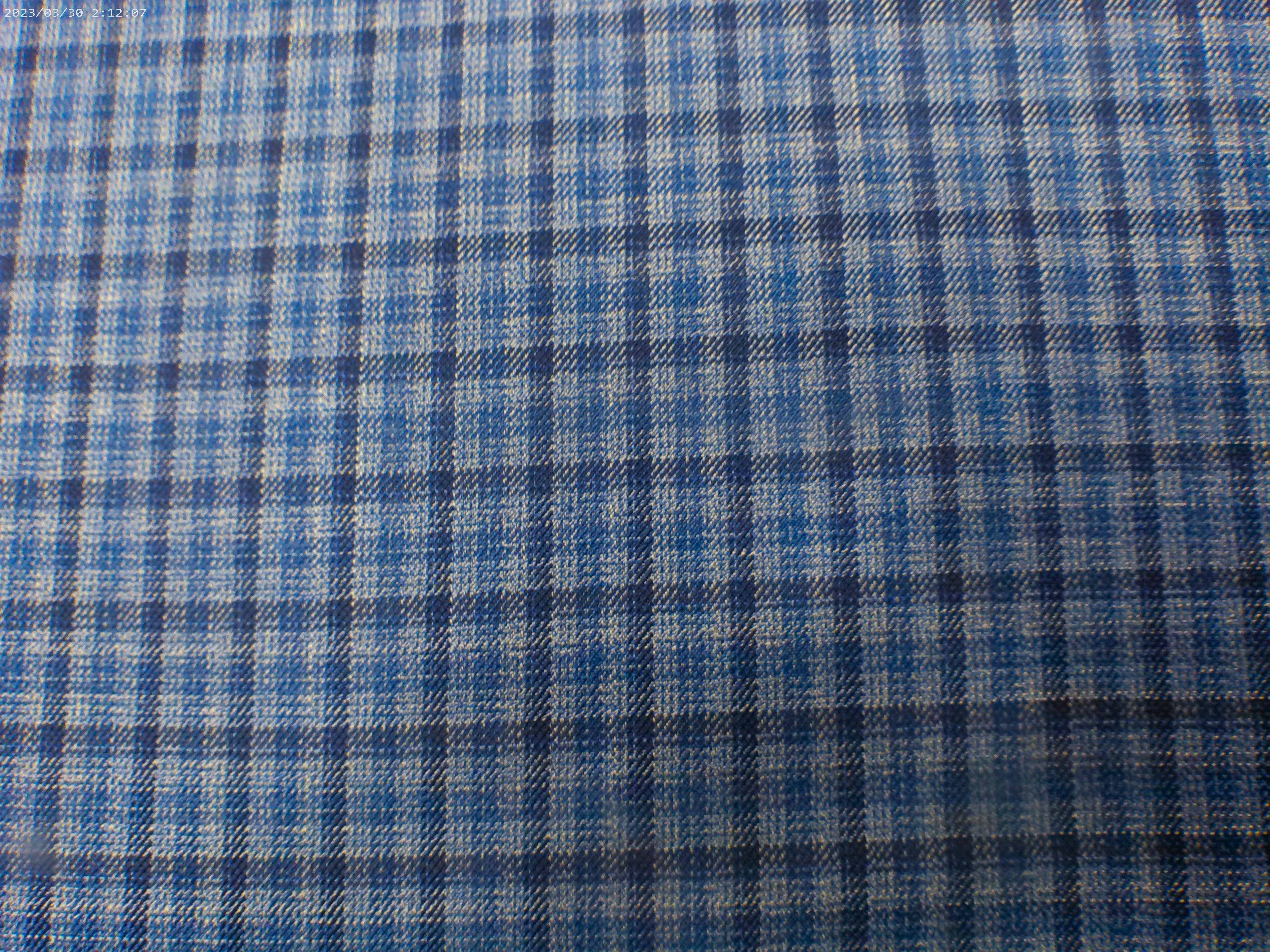 Multicolour Check Wool Silk Linen Blazer