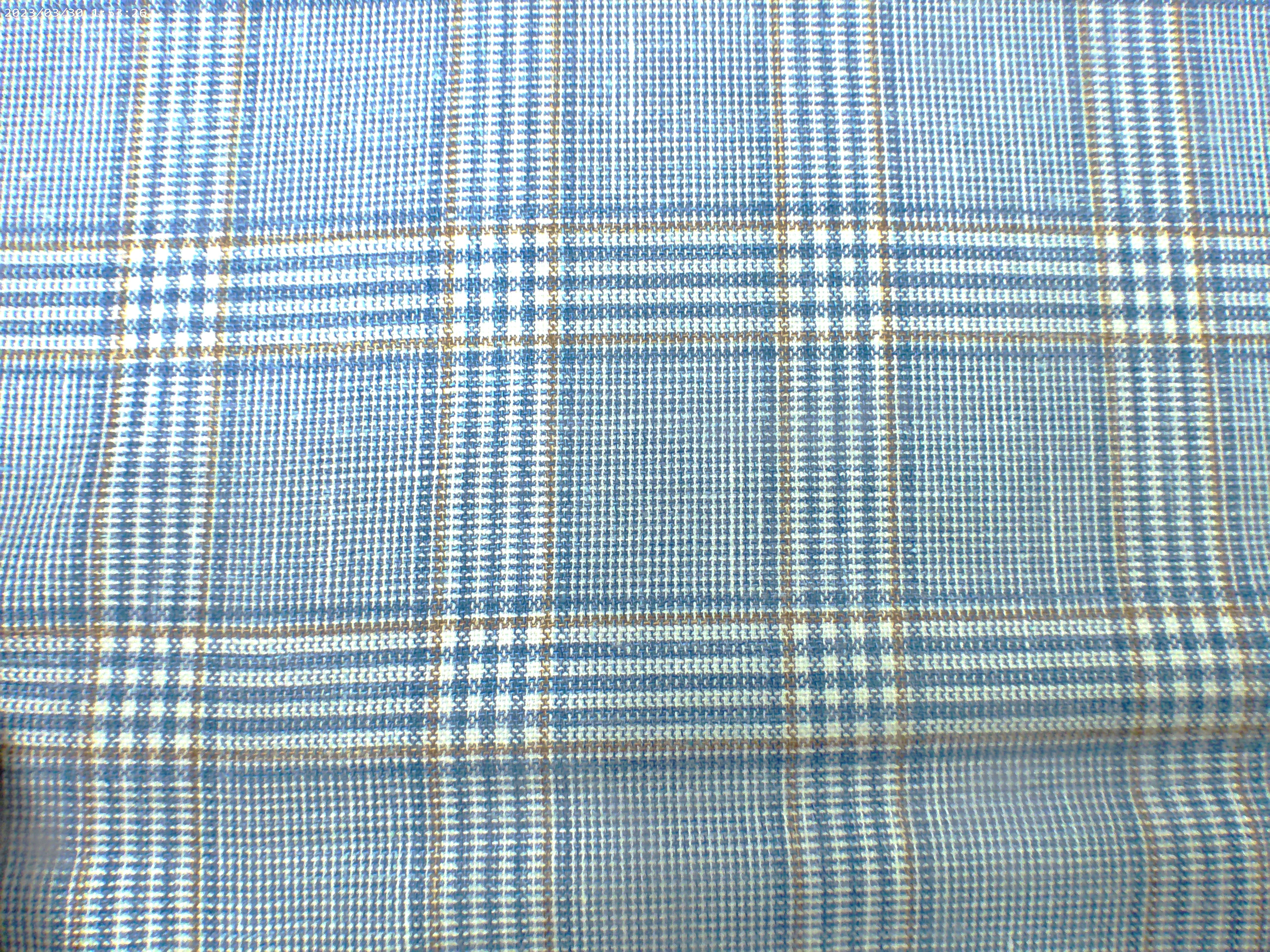 Multicolour Check Wool Silk Linen Blazer 
