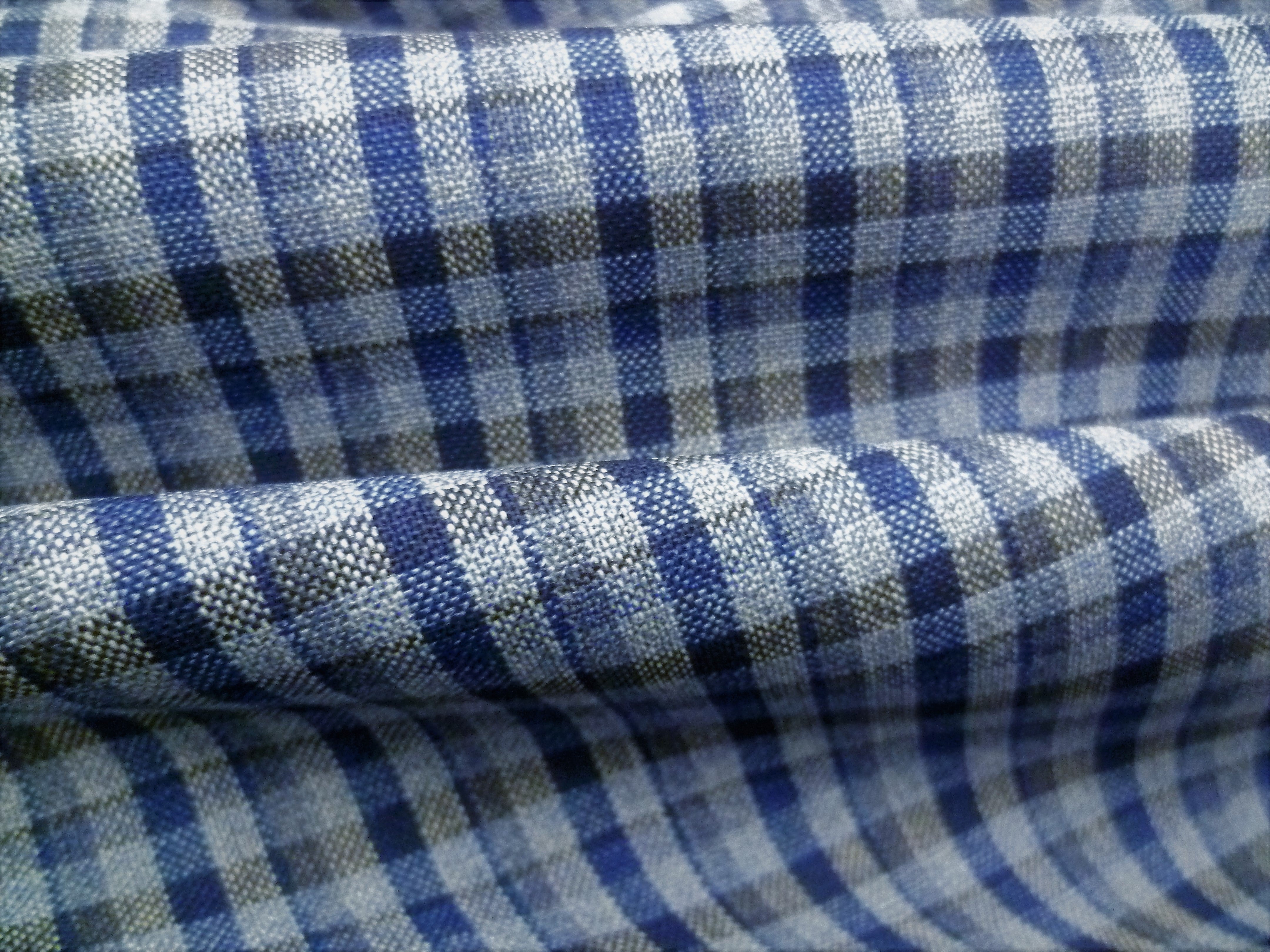 Multicolour Check Wool Suiting