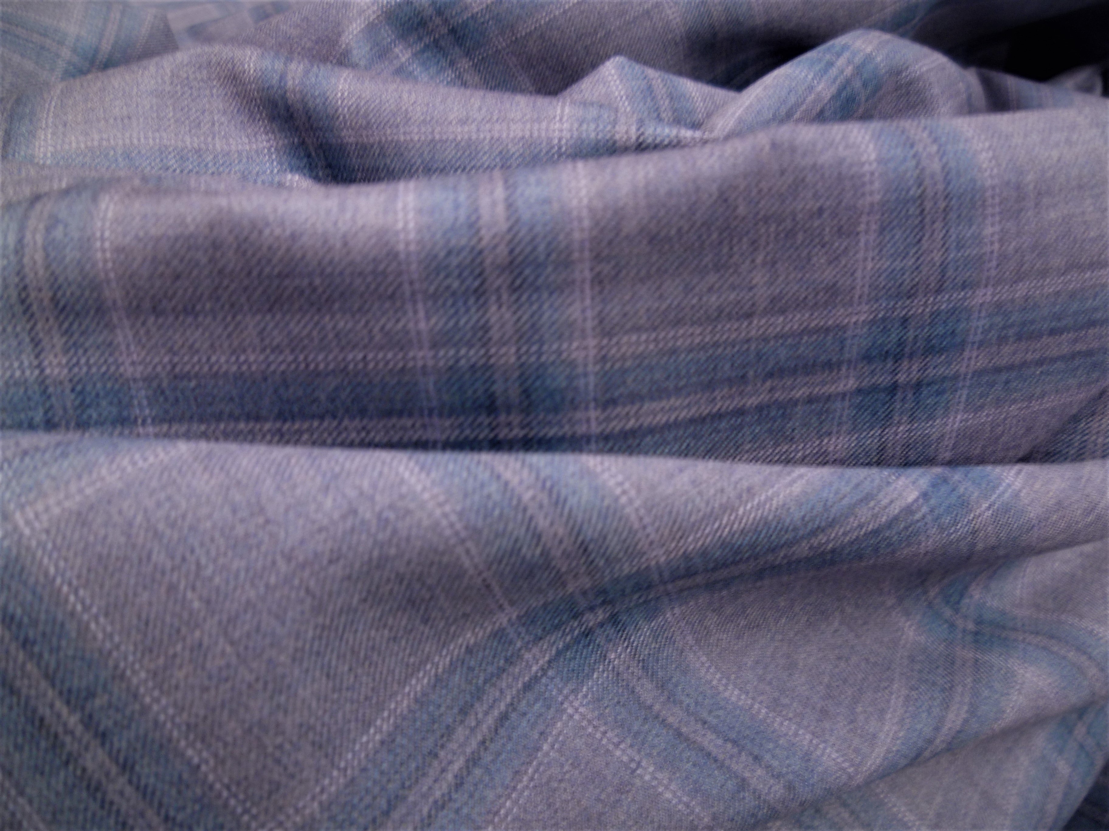 Multicolour Check Wool Suiting