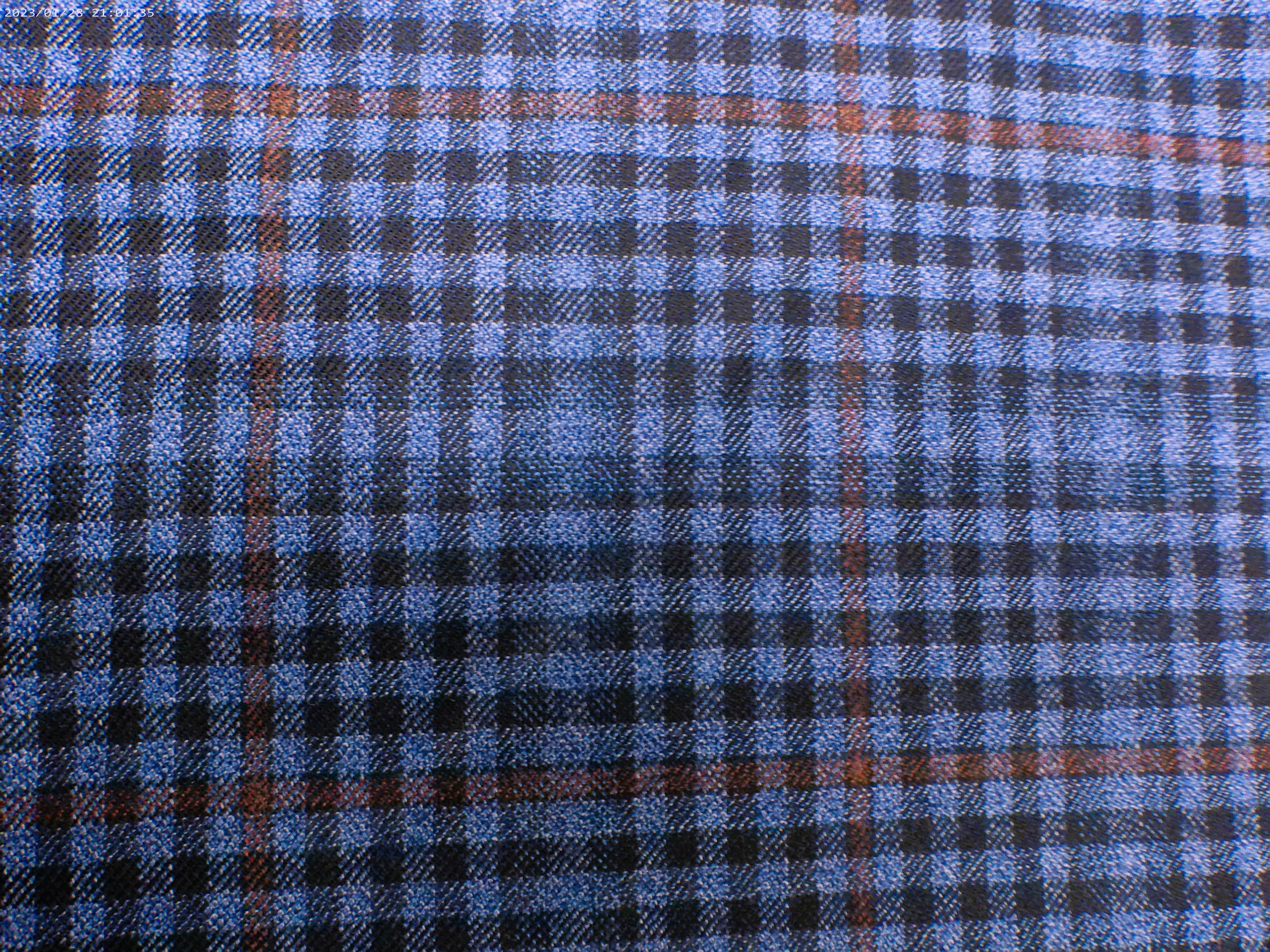 Multicolour Check Worsted Wool Blazer
