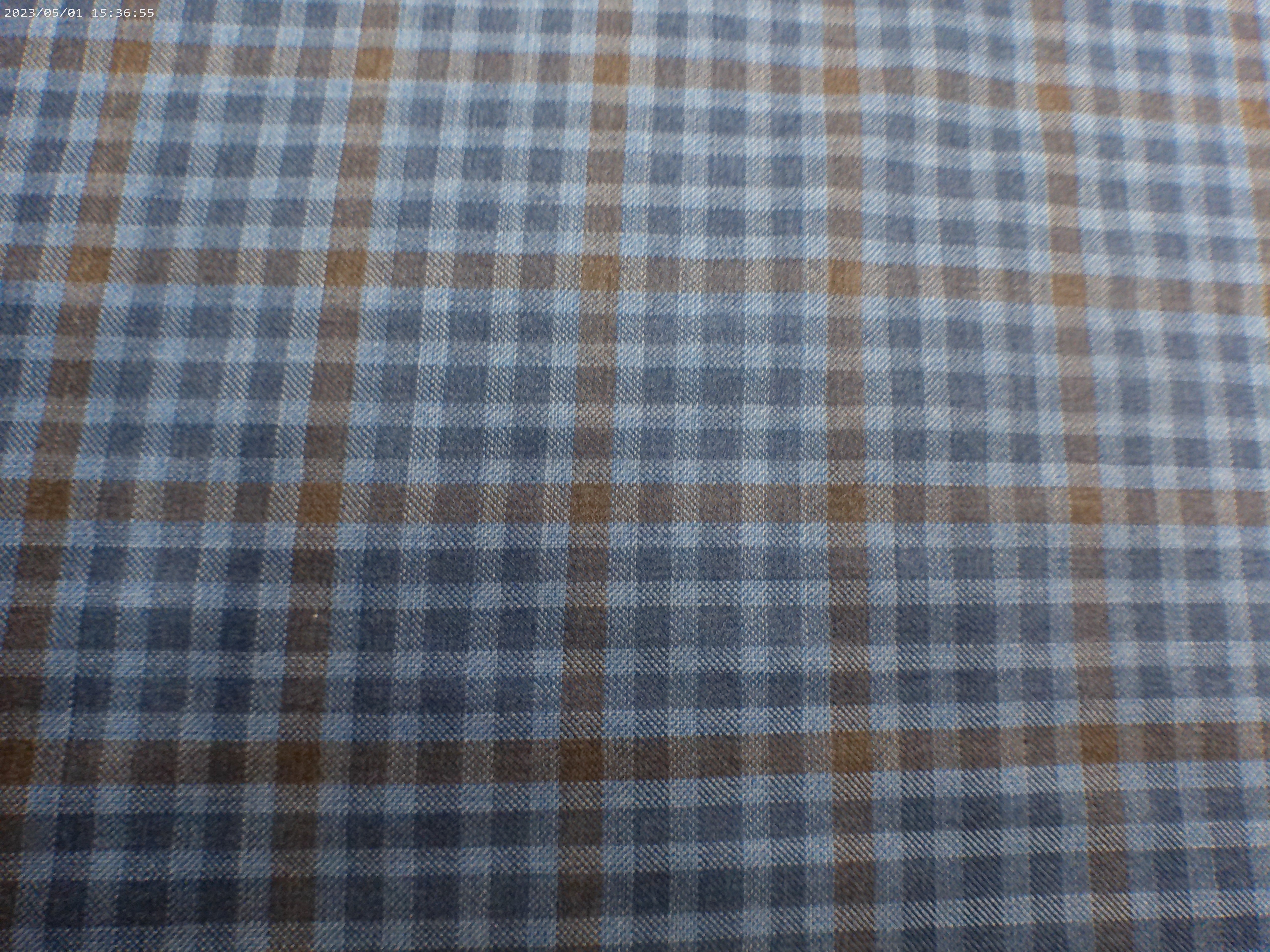 Multicolour Check Worsted Wool Blazer Suiting - 4