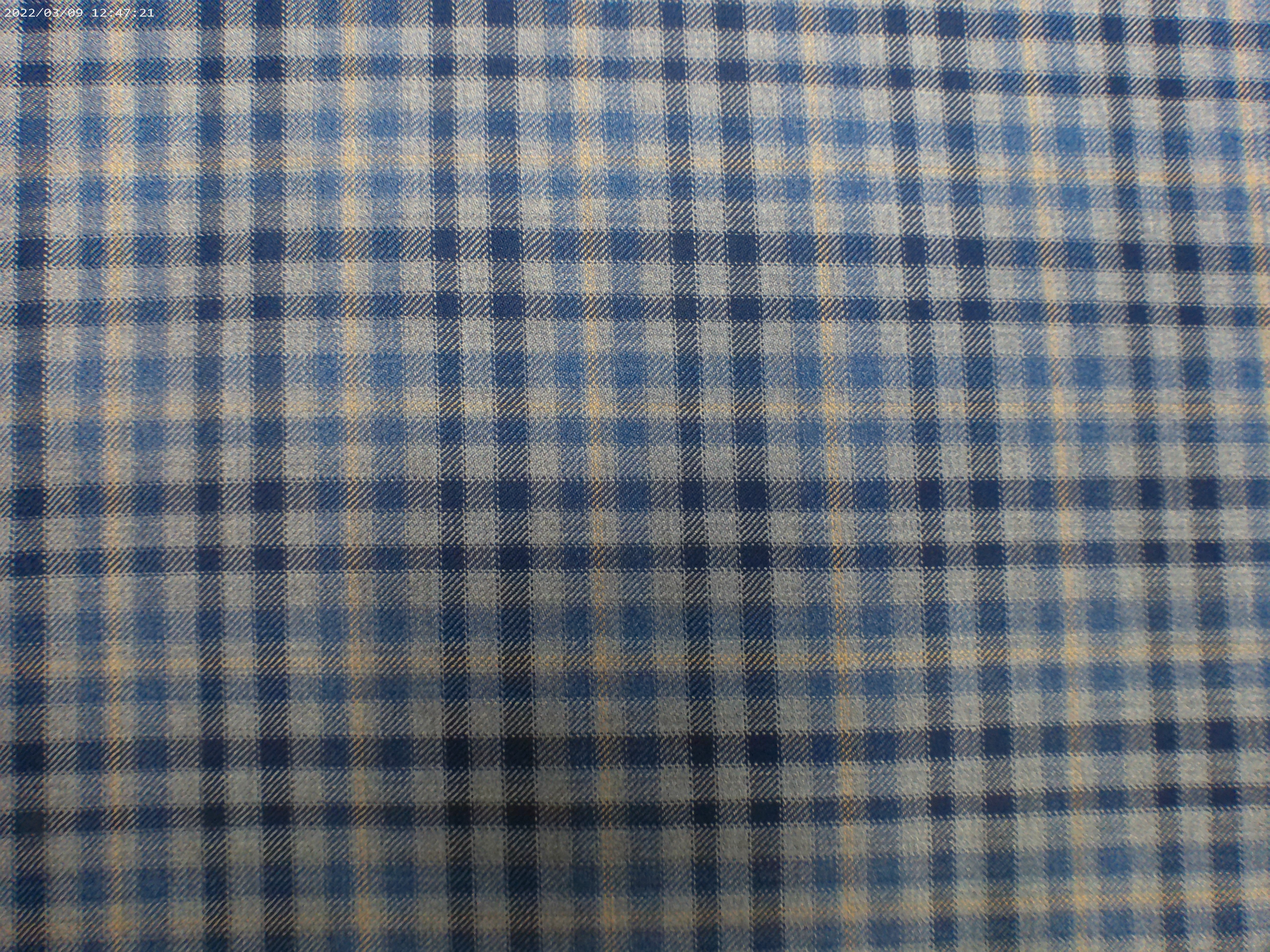 Multicolour Check Worsted Wool Blazer Suiting - 5
