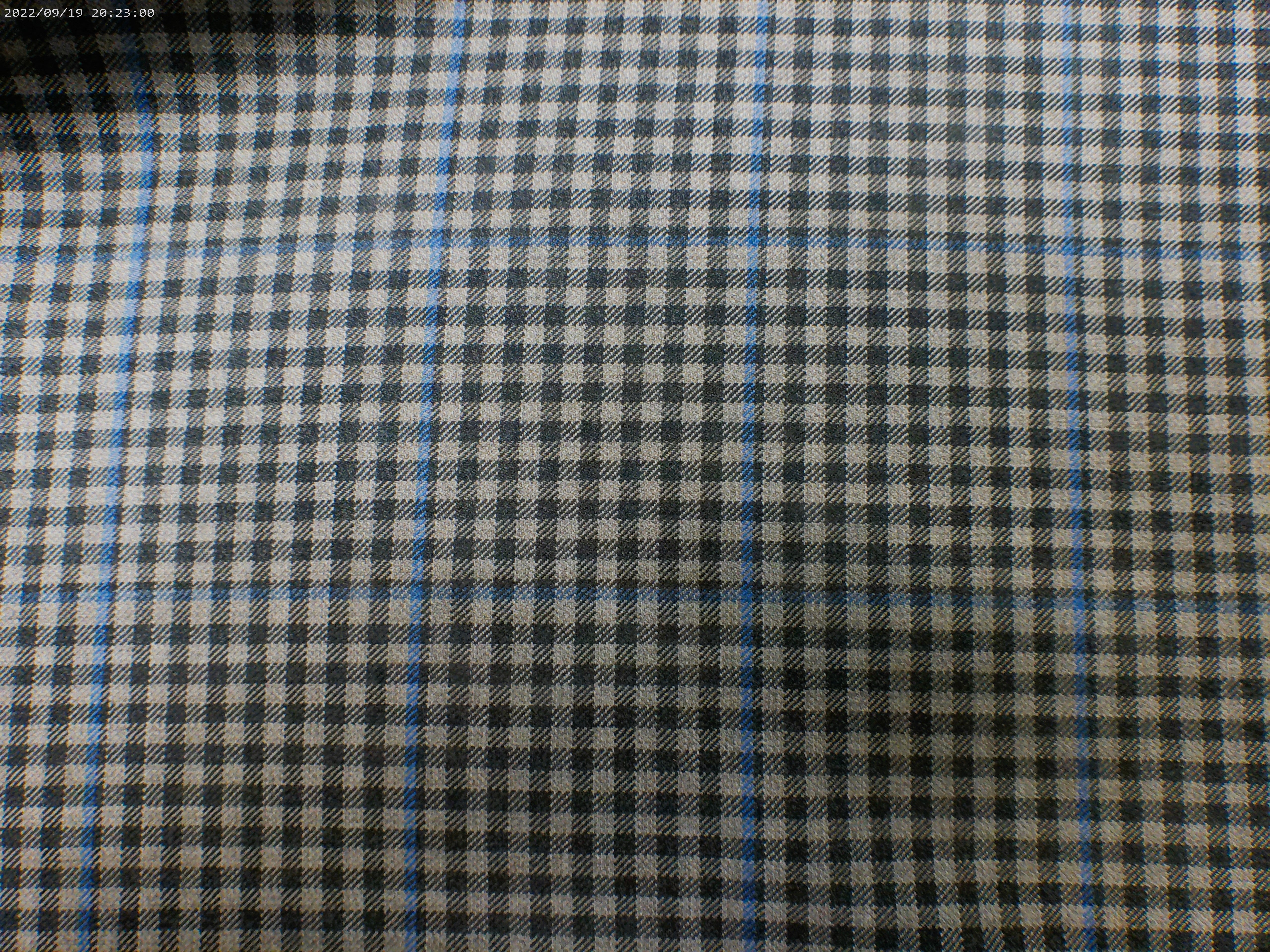 Multicolour Check Worsted Wool Suiting