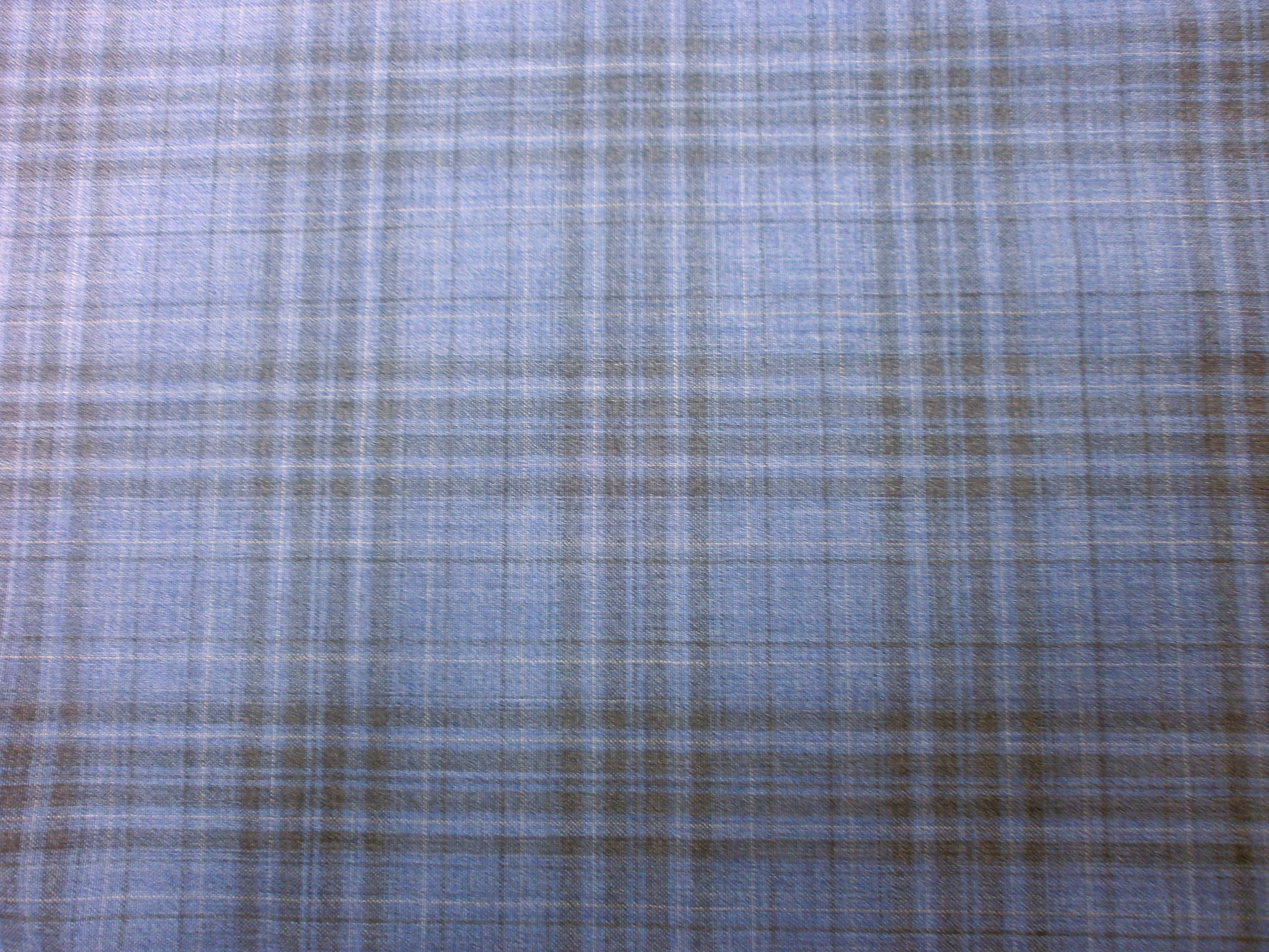 Multicolour Check Worsted Wool Suiting