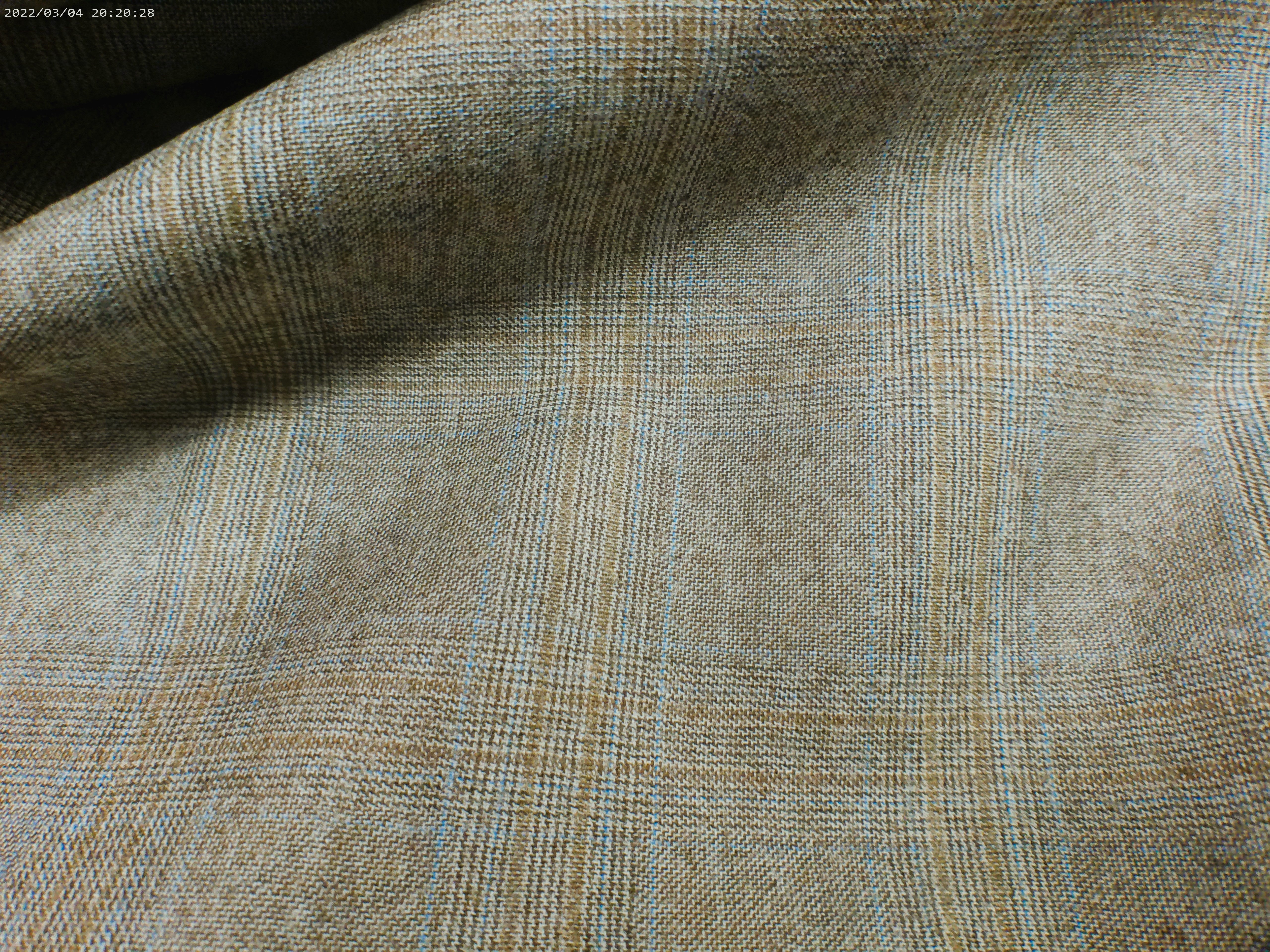 Multicolour Check Worsted Wool Suiting