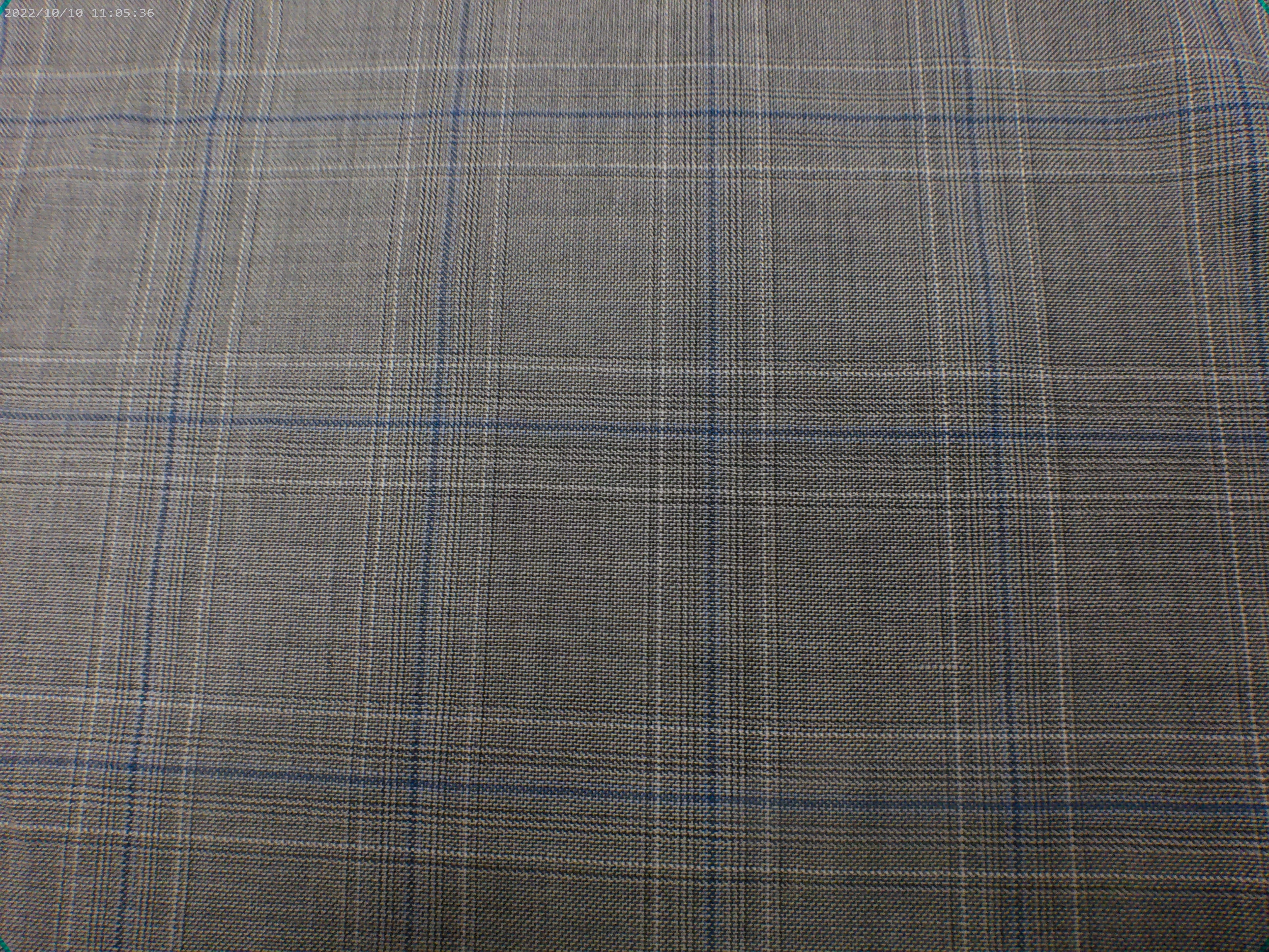 Multicolour Check Worsted Wool Suiting