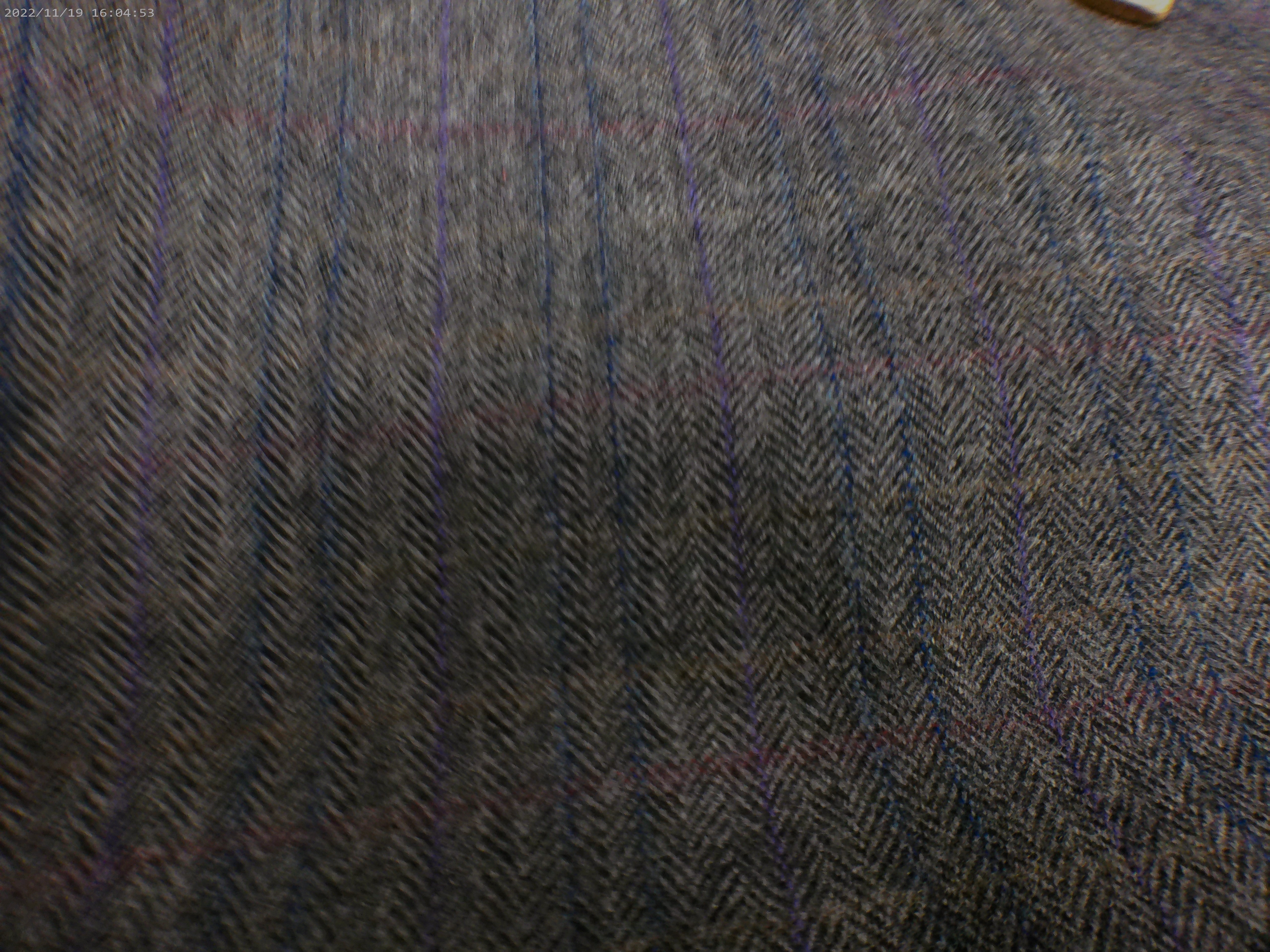 Multicolour Herringbone Wool Cashmere Blazer Coating