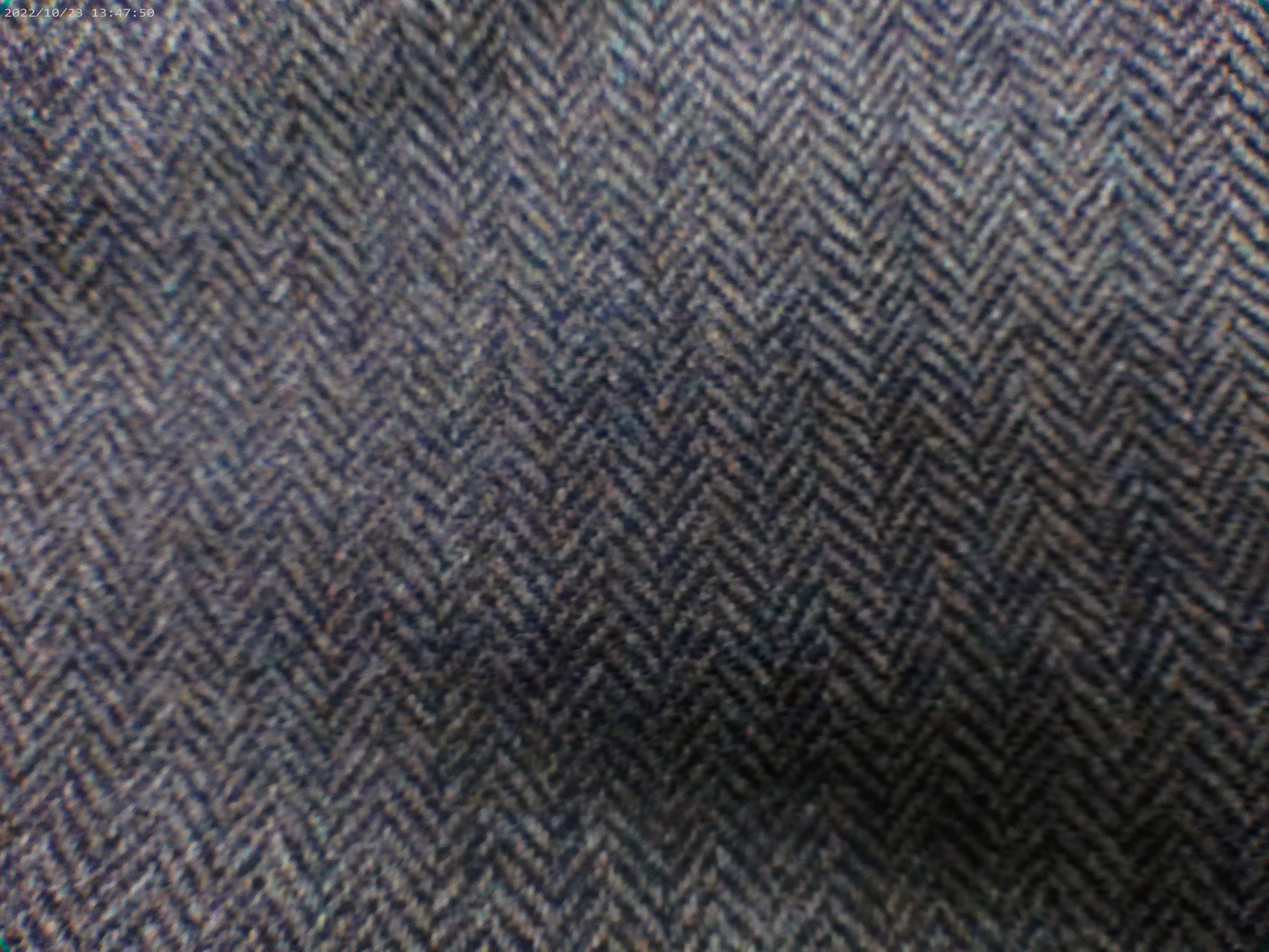 Multicolour Herringbone Wool Coating