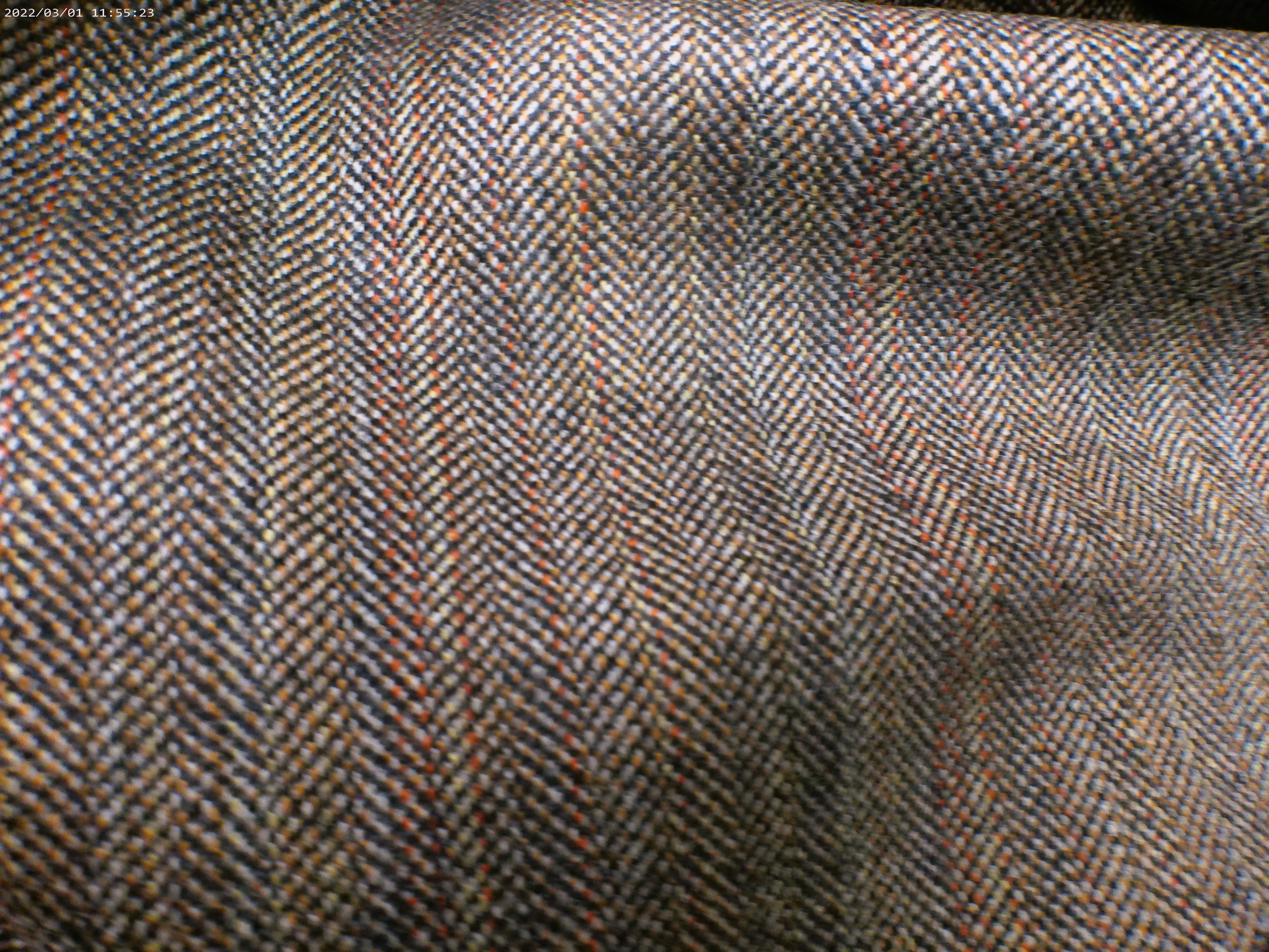 Multicolour Herringbone Worsted Wool Blazer