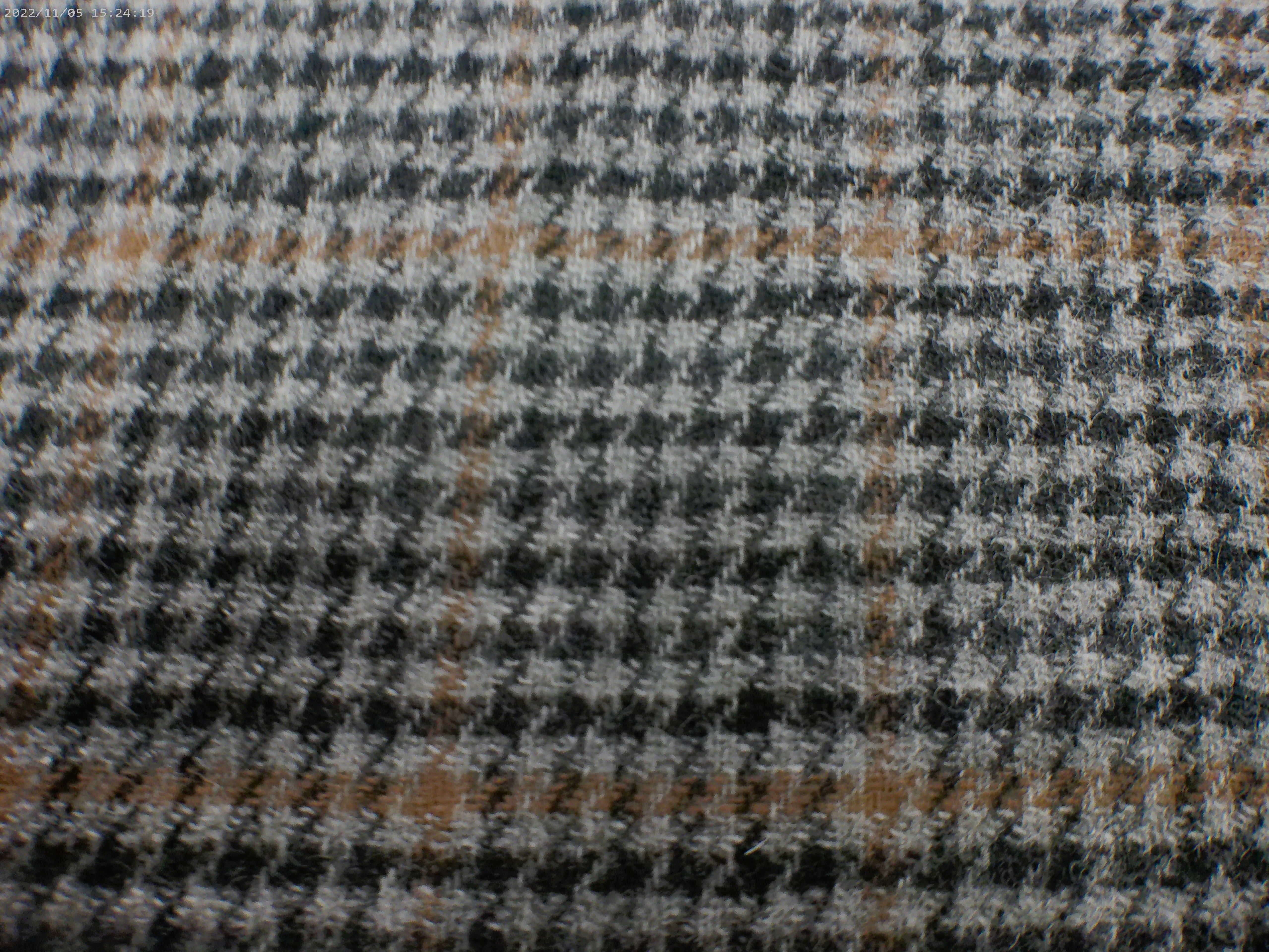Multicolour Houndstooth Wool Blazer Coating