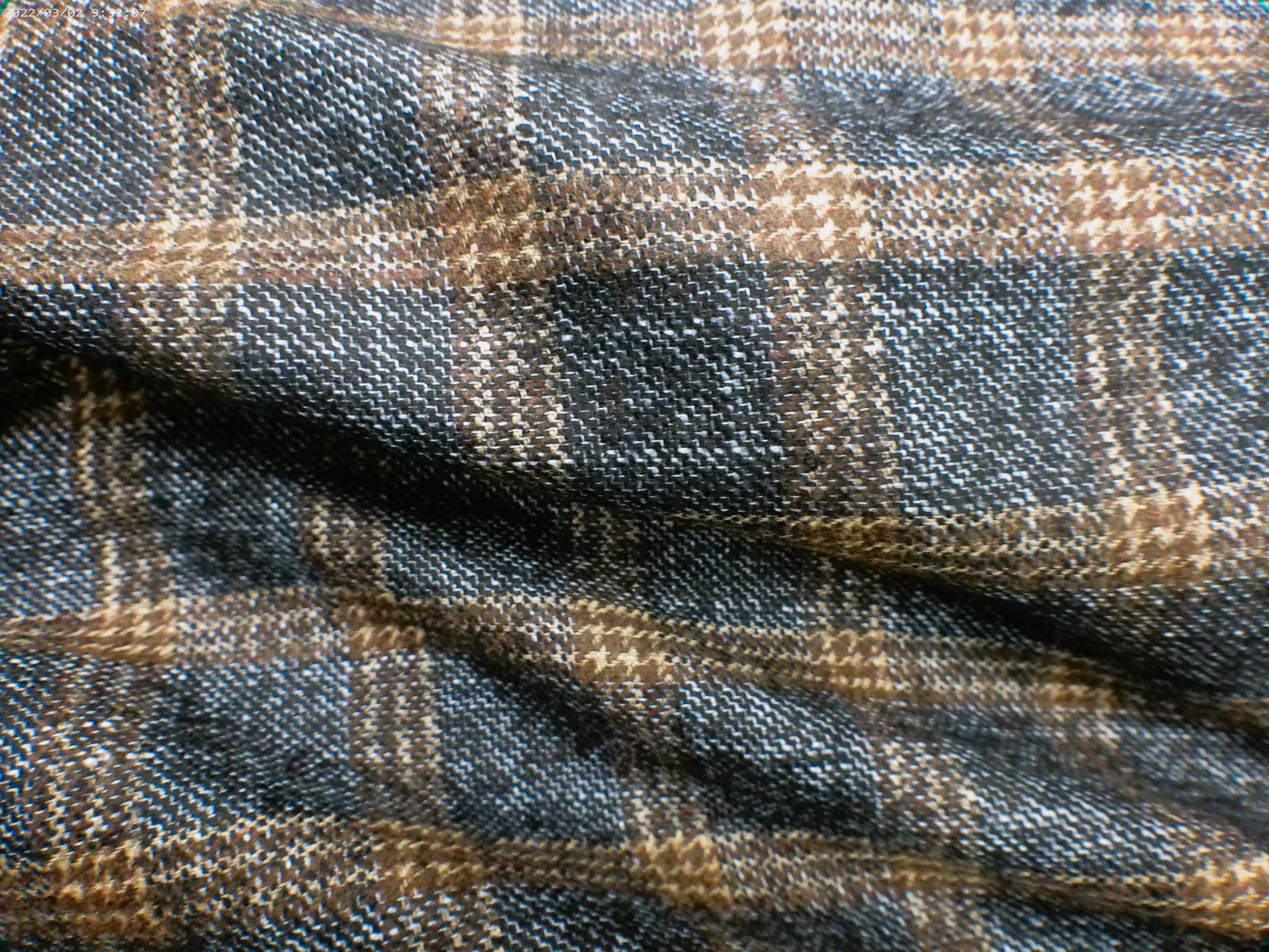 Multicolour Plaid Wool Cashmere Blazer Coating