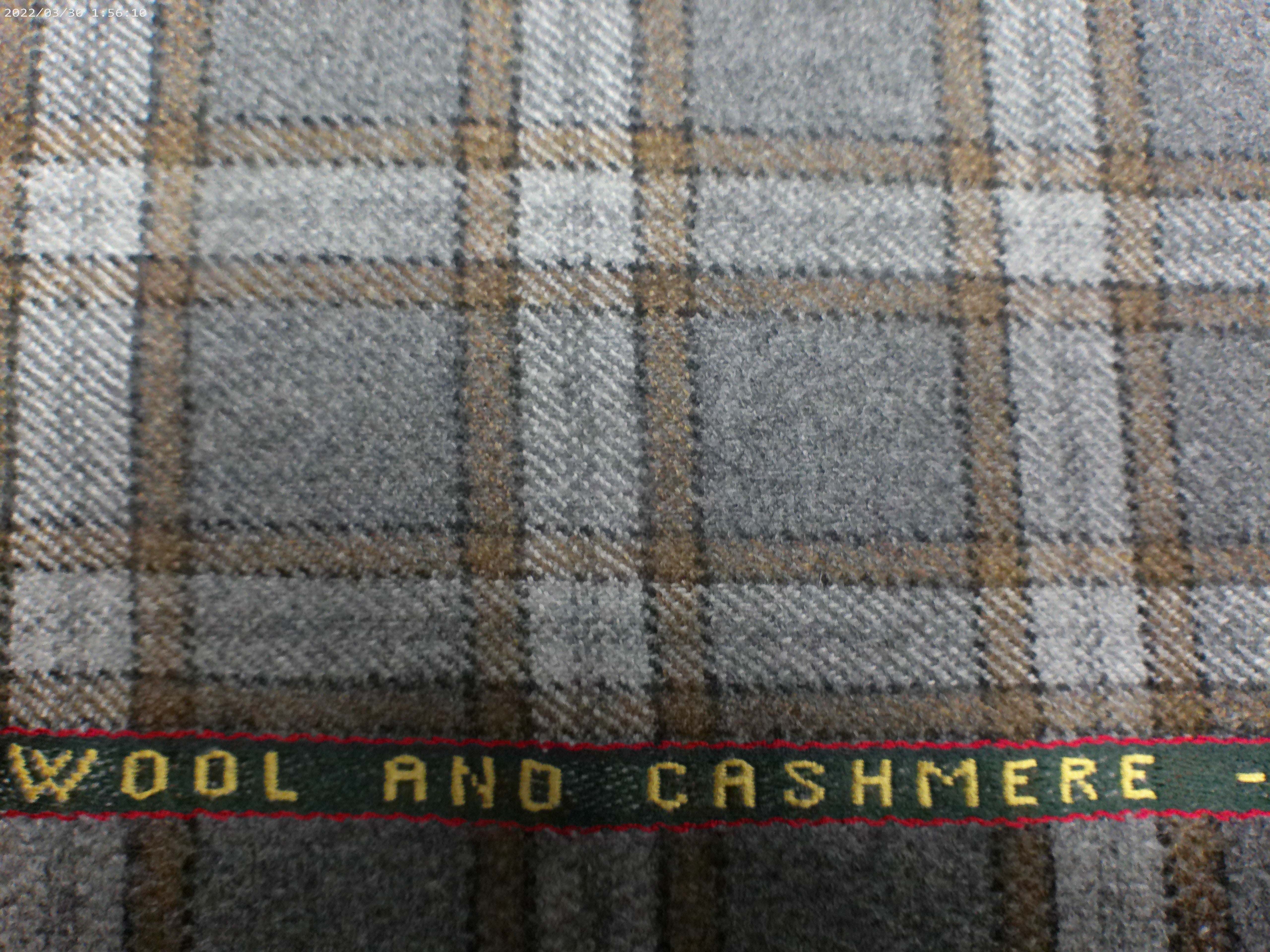 Multicolour Plaid Wool Cashmere Blazera