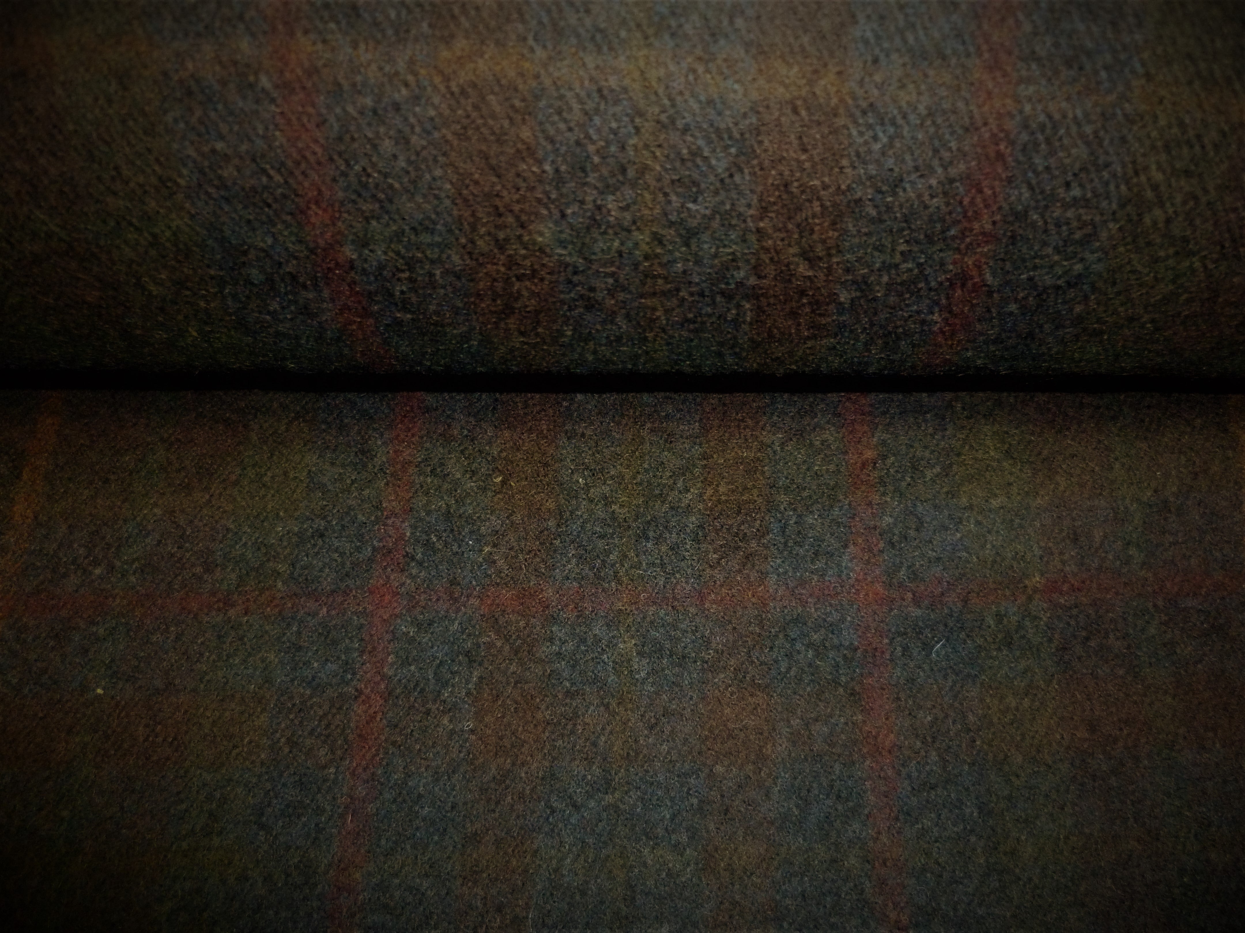 Multicolour Plaid Wool Coating