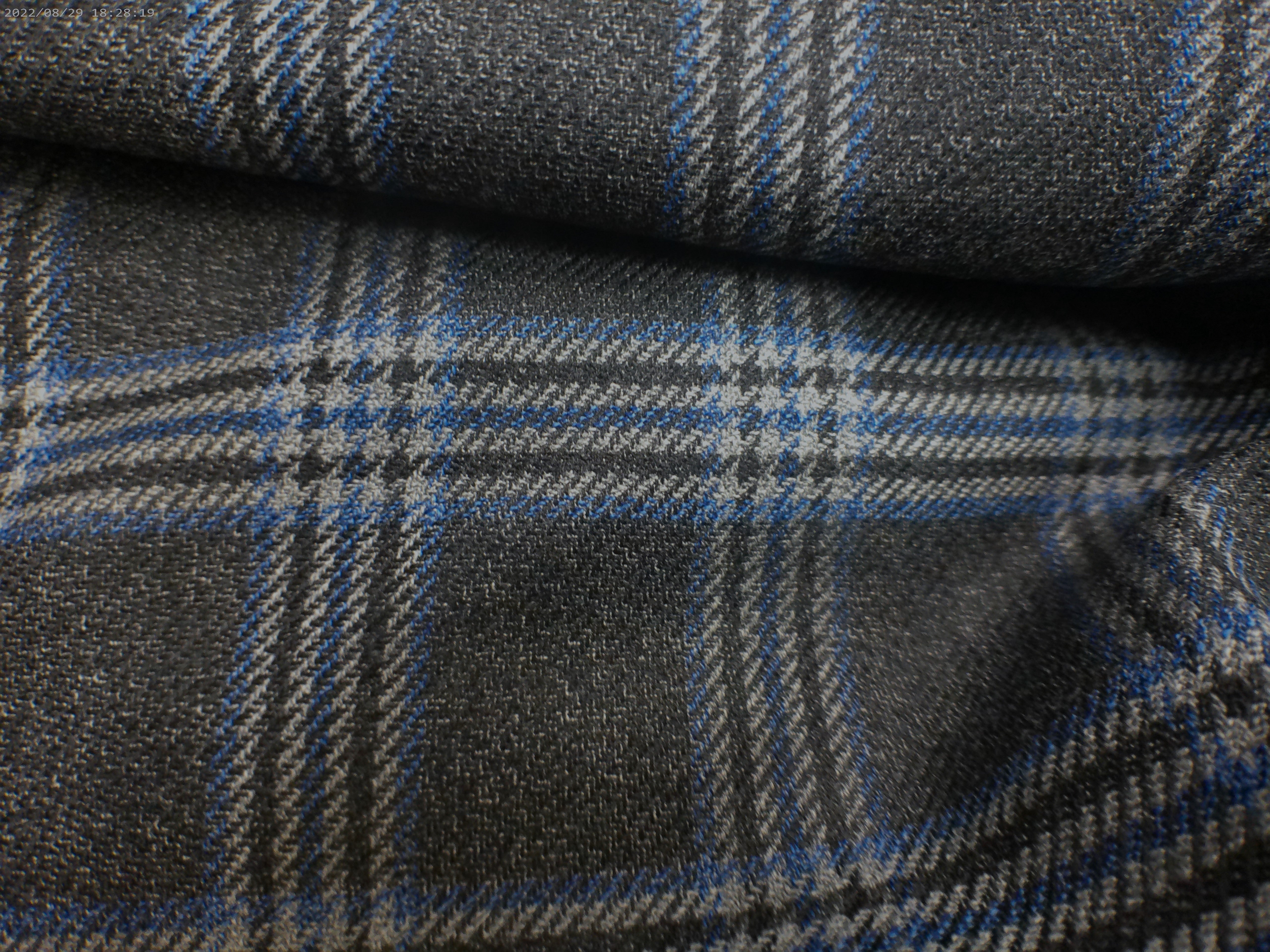 Multicolour Plaid Worsted Wool Blazer