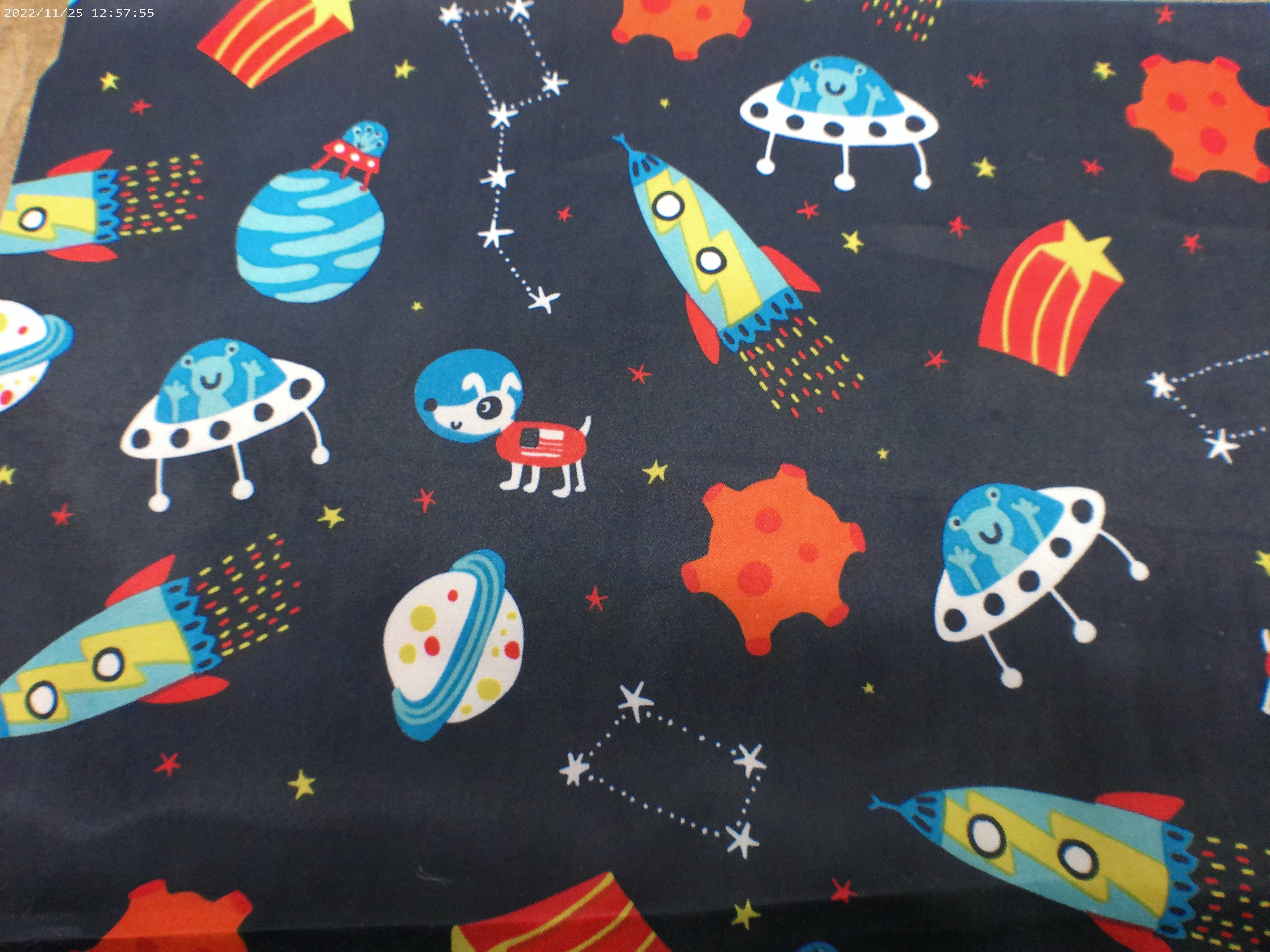 Multicolour Space Novelty Print Bemberg Lining Accessories