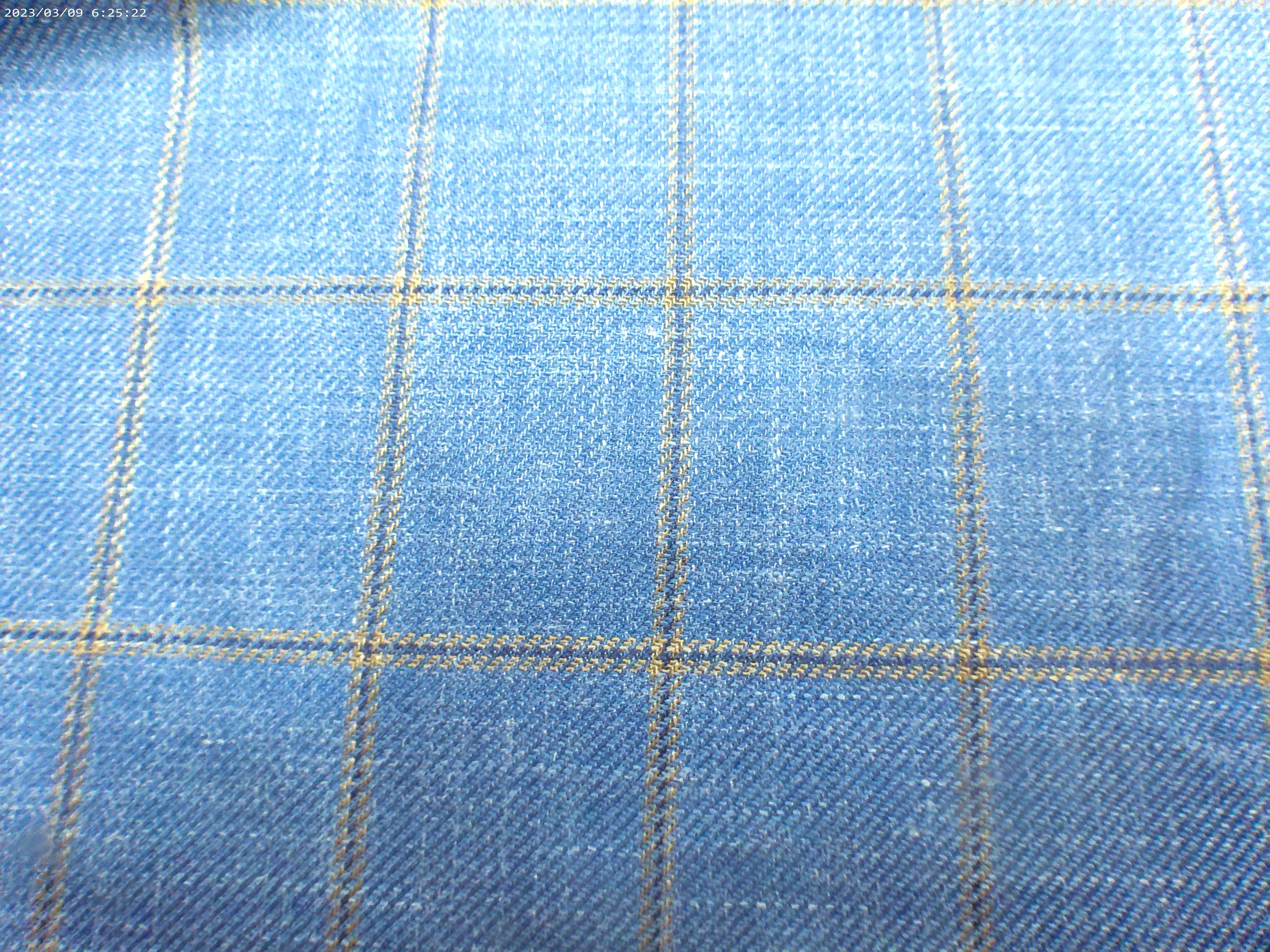 Multicolour Windowpane Check Wool Linen Blazer