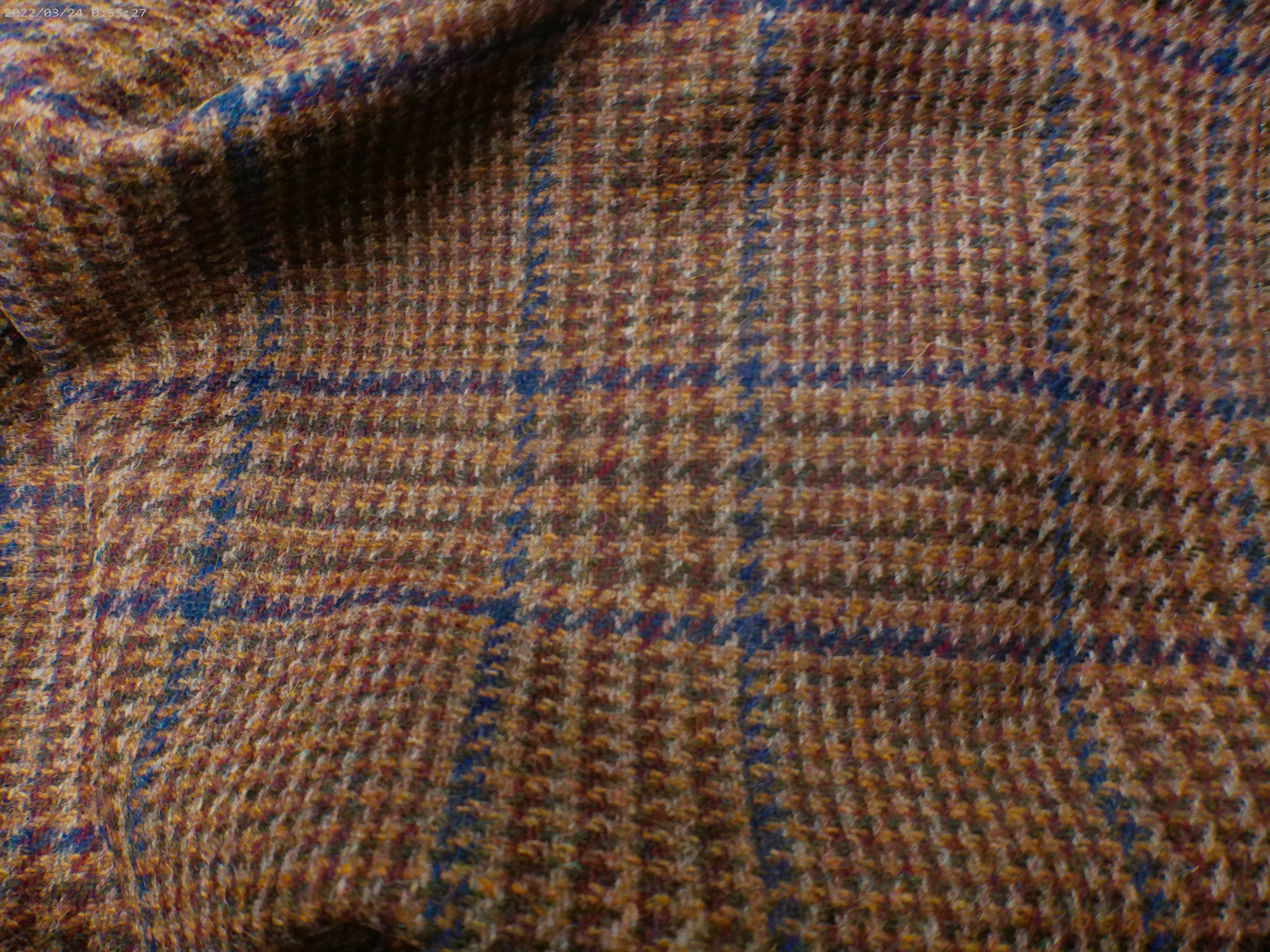 Multicolour Windowpane Wool Coating