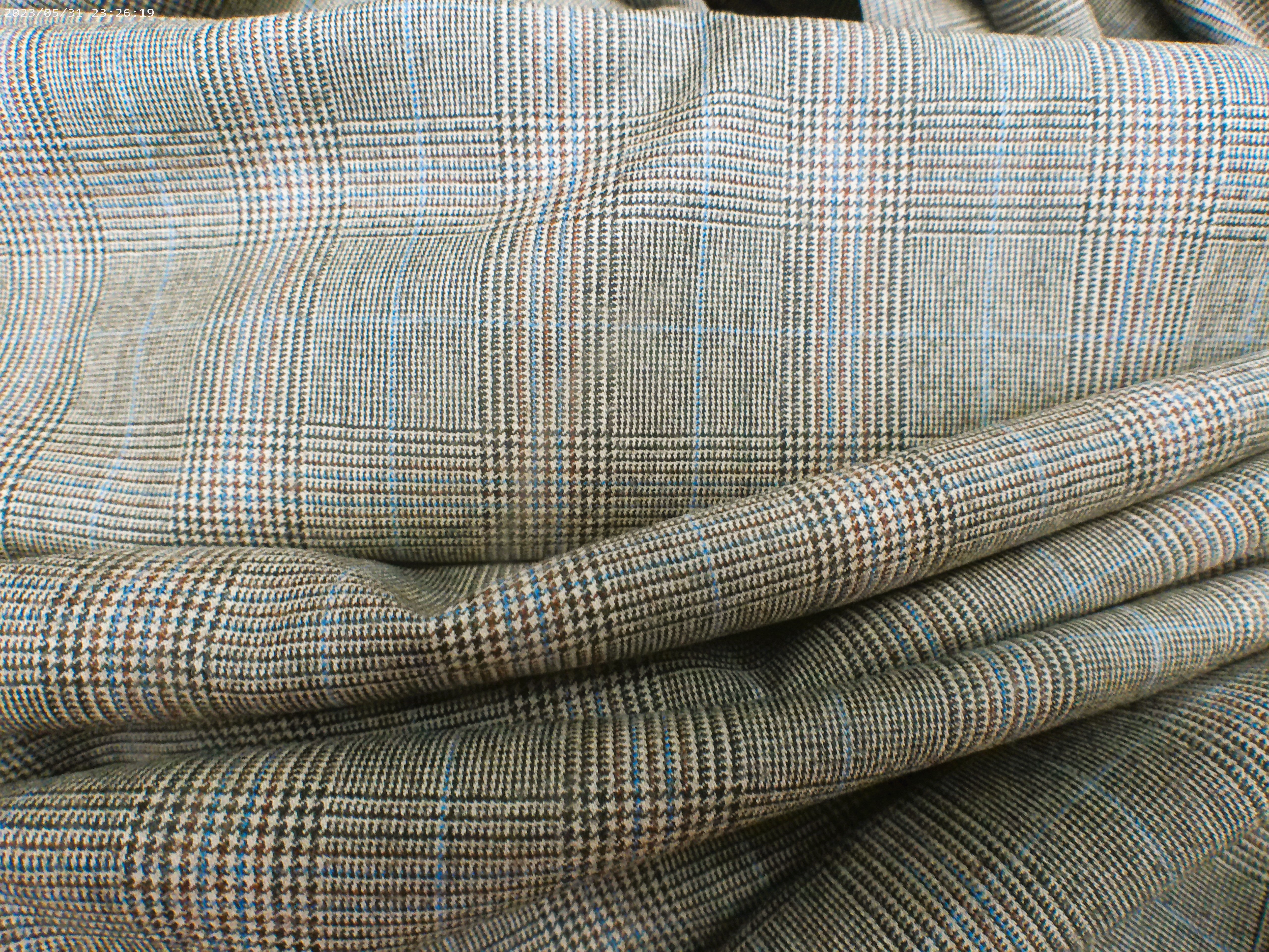 Multicolour Worsted Wool Blazer Suiting