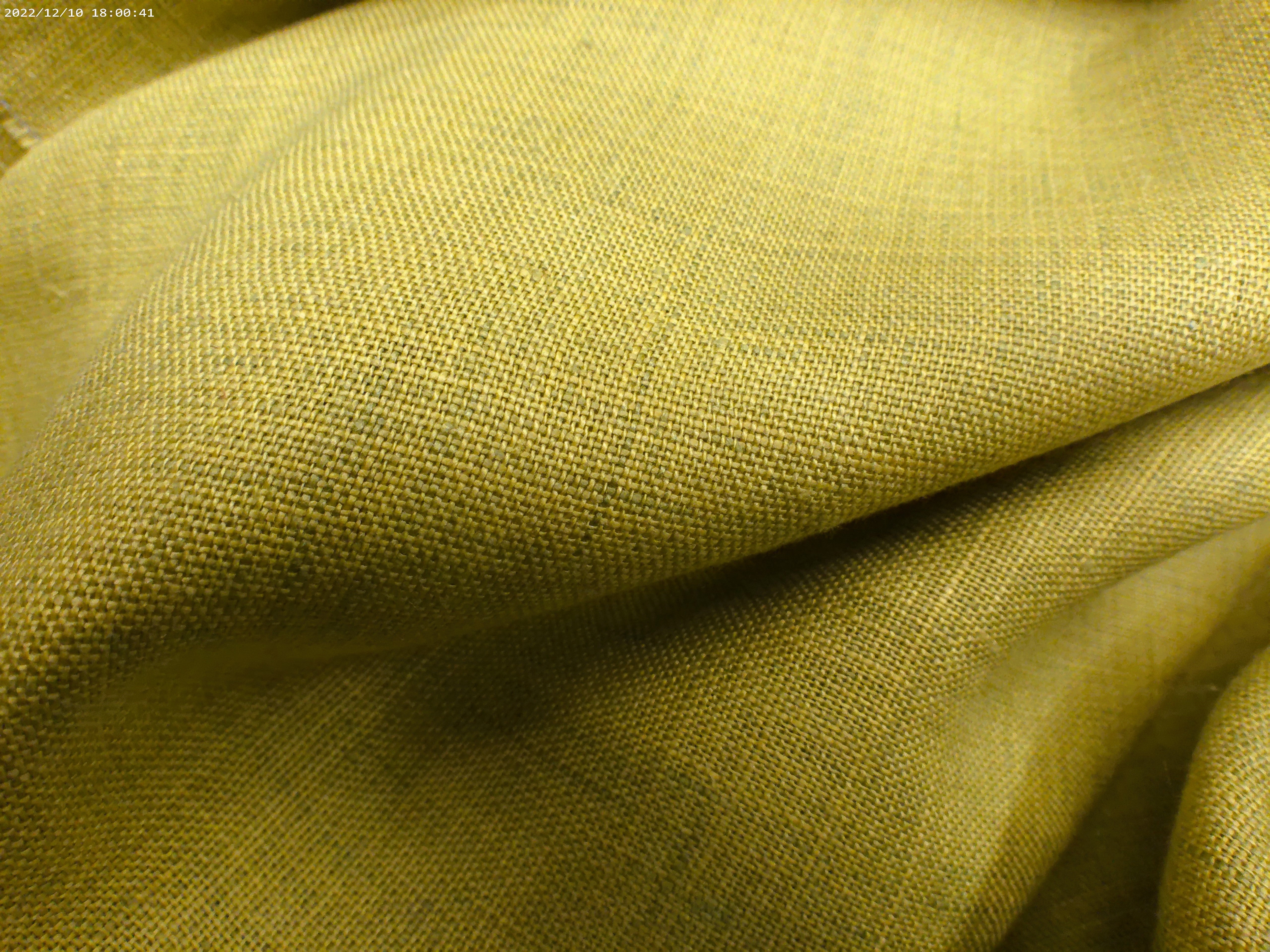 Mustard Yellow Plain Linen Suiting